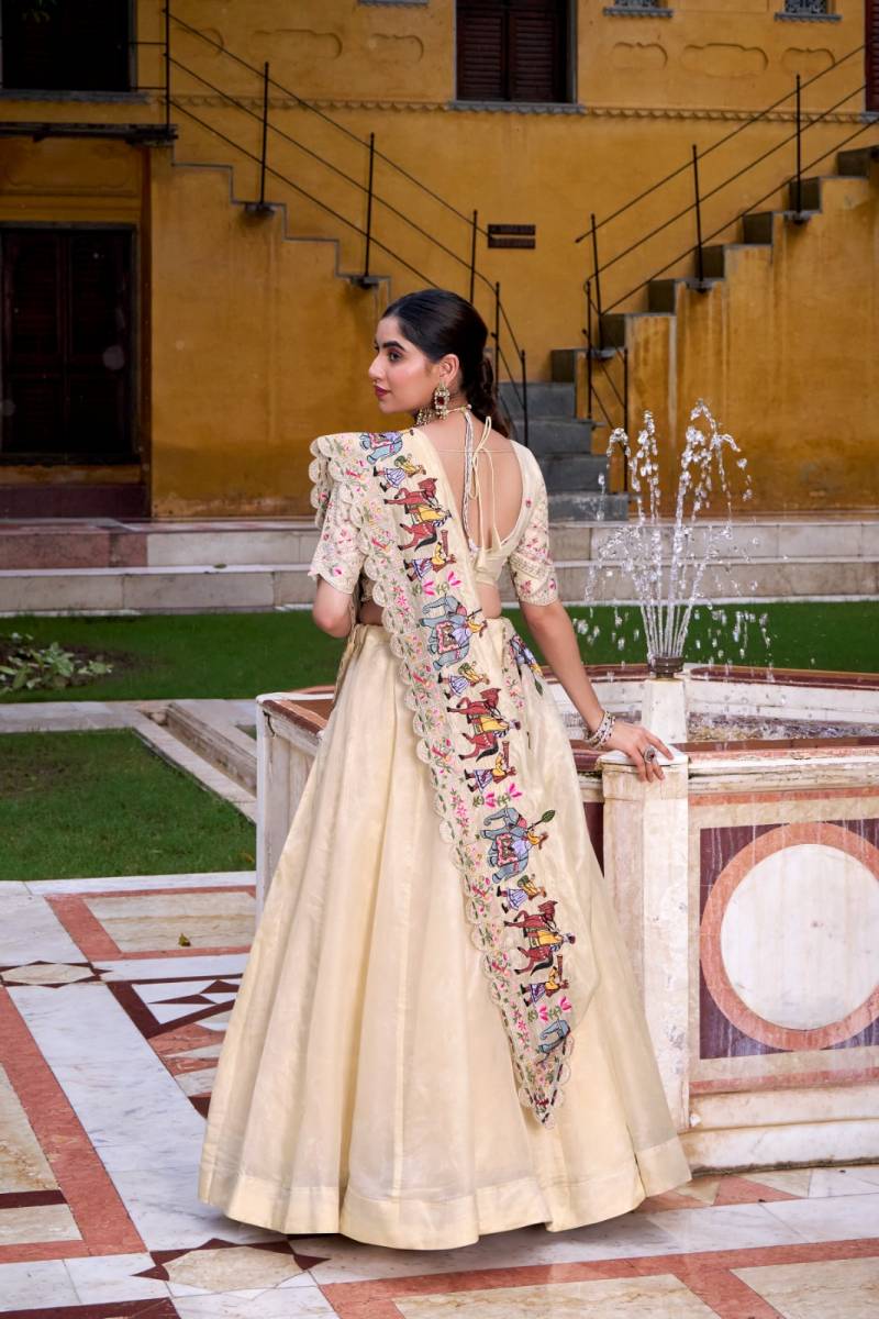 MyFashion -4520 Raspberry Embroidery Worked Plain Lehenga Choli Collection