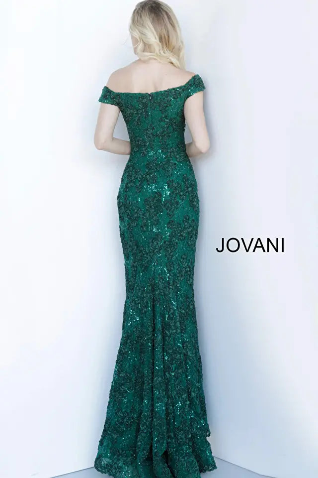 Jovani -1910 Floral Embroidered Sequin Dress