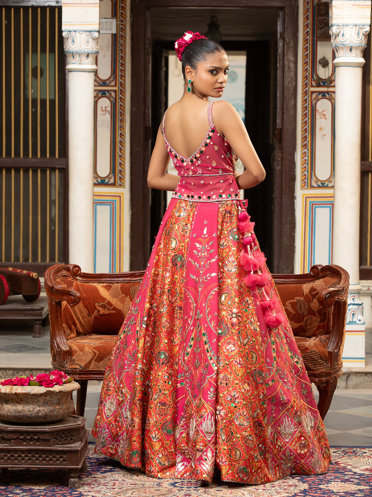 MyFashion -KLS-1496 Multi-Color Silk Lehenga With Sequins