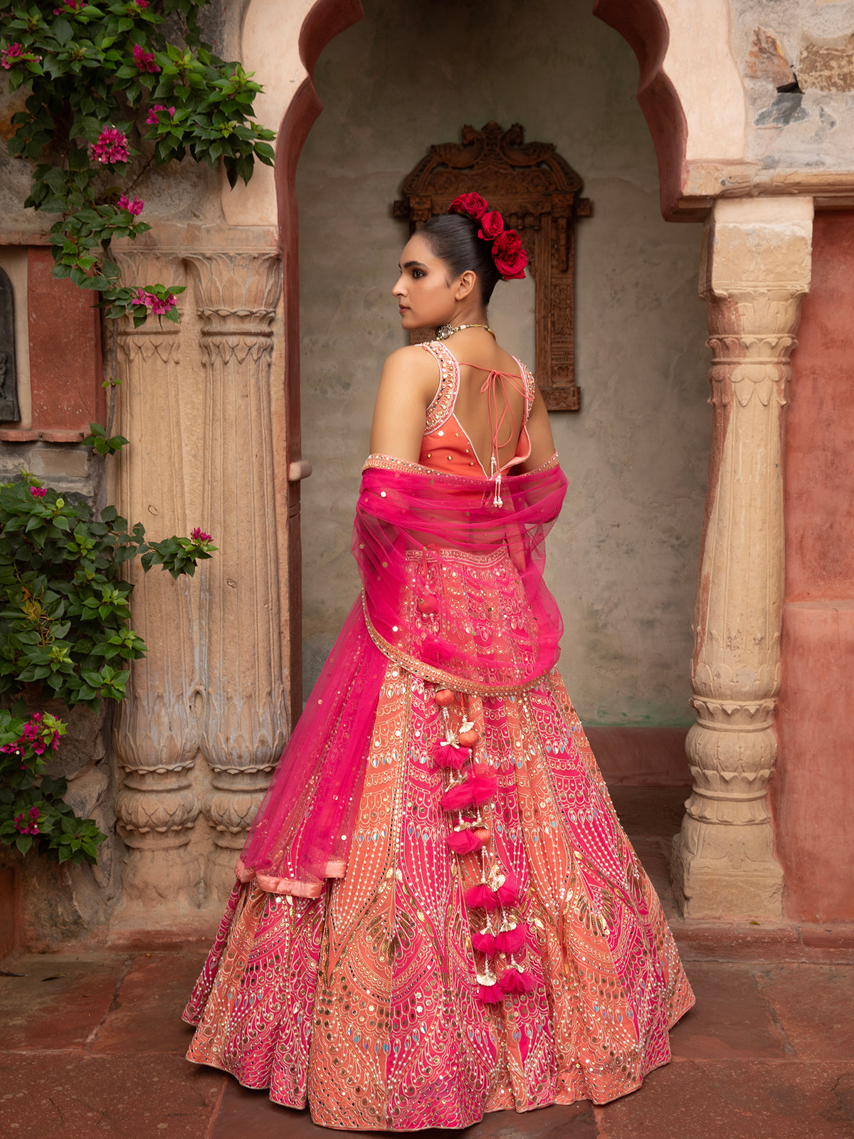 MyFashion -KLS-1503 Multi-Color Party Silk Lehenga