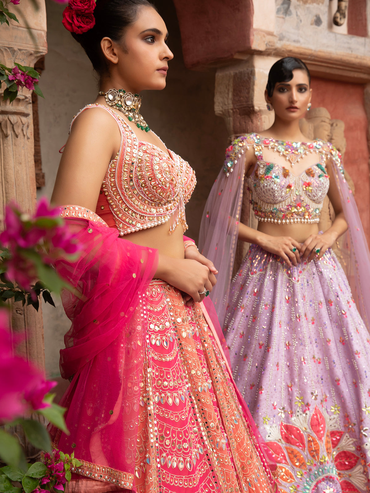 MyFashion -KLS-1503 Multi-Color Party Silk Lehenga