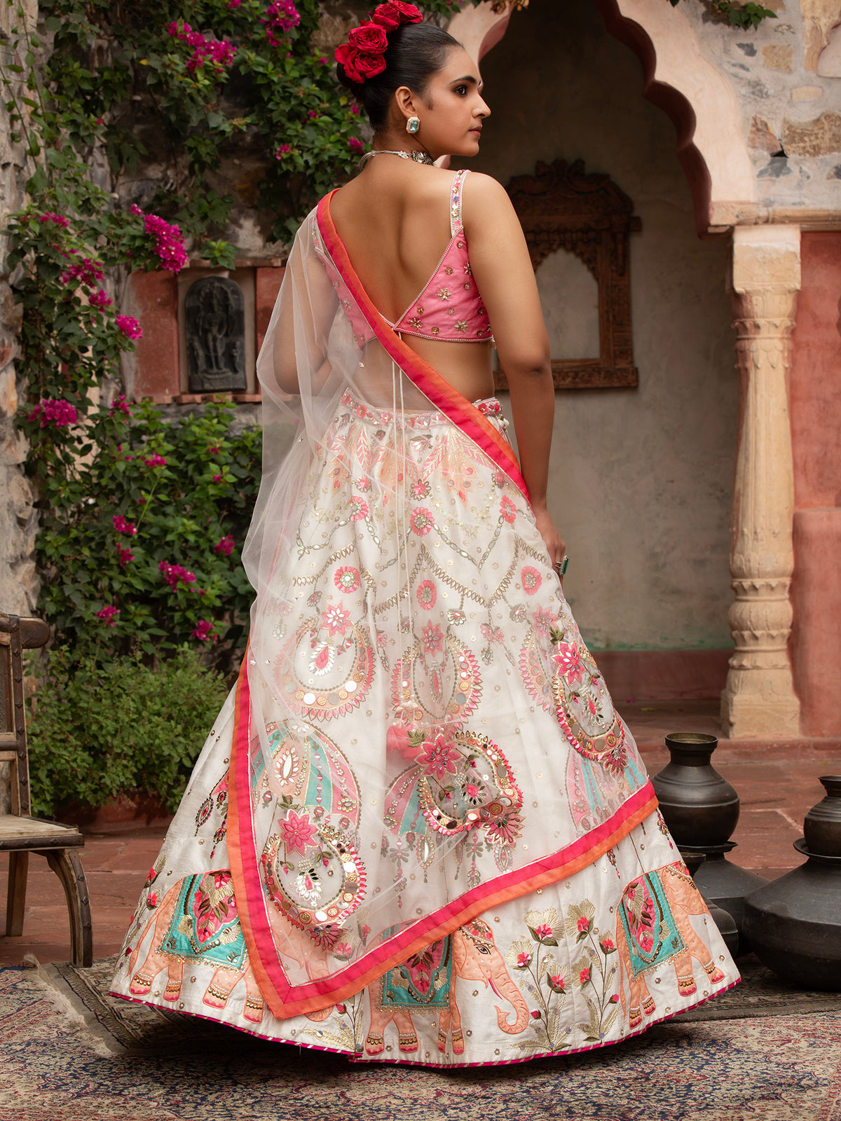 MyFashion -KLS-1511 Silk Lehenga With Applique, Sequins Beads Work