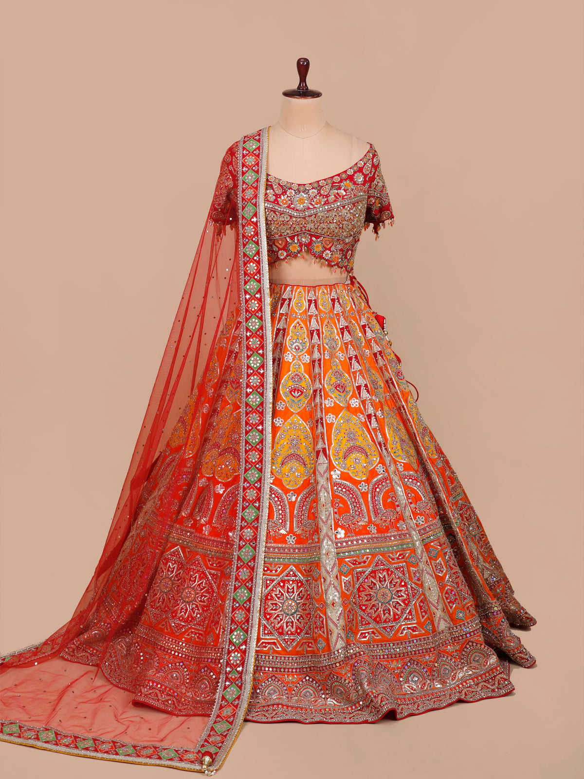 MyFashion KLS-2638 Rang-E-Jashn Inspired Mirror Silk Lehenga