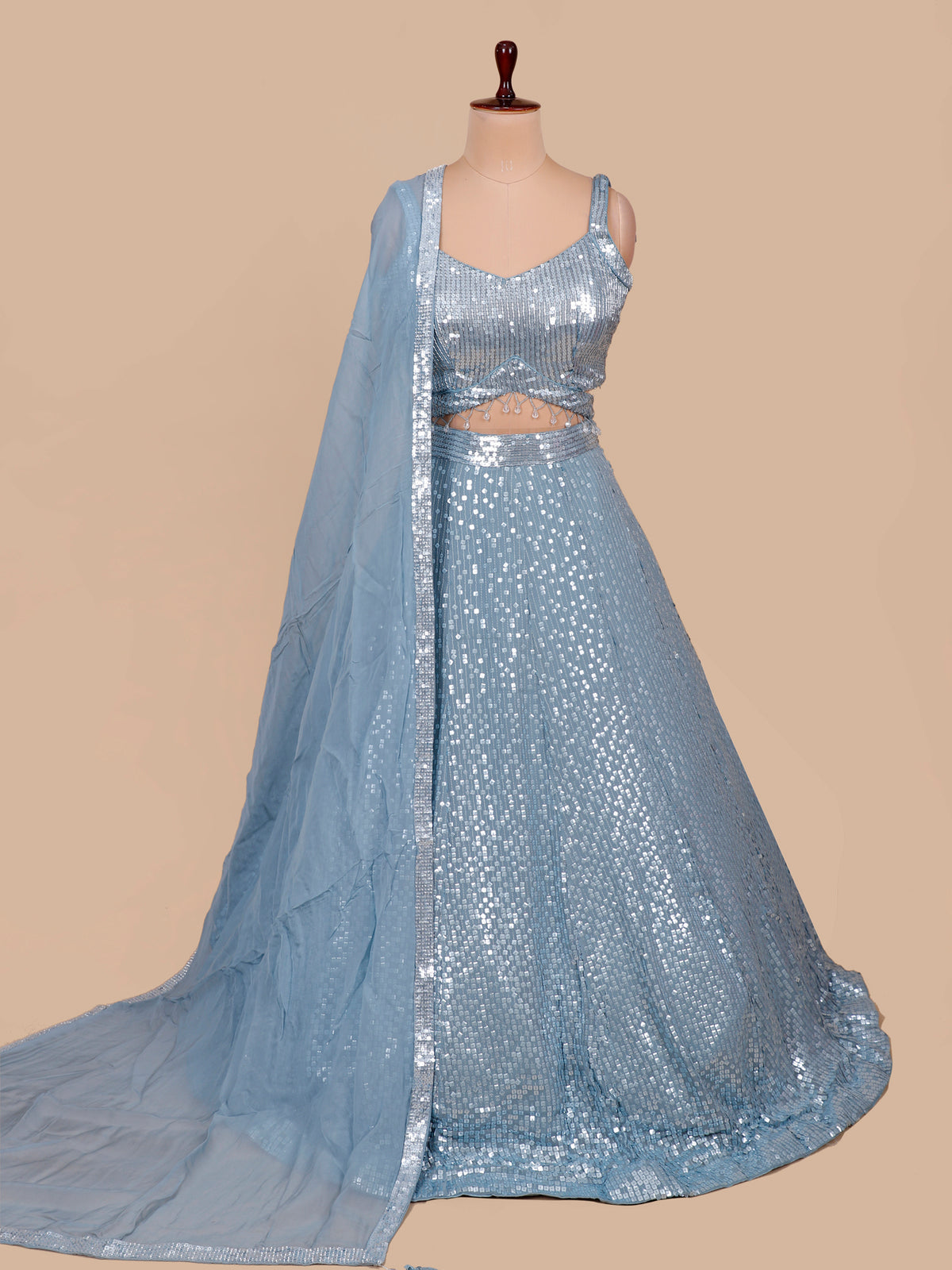 MyFashion KLS-2474 Sky Blue Dreamflare Festive Lehenga