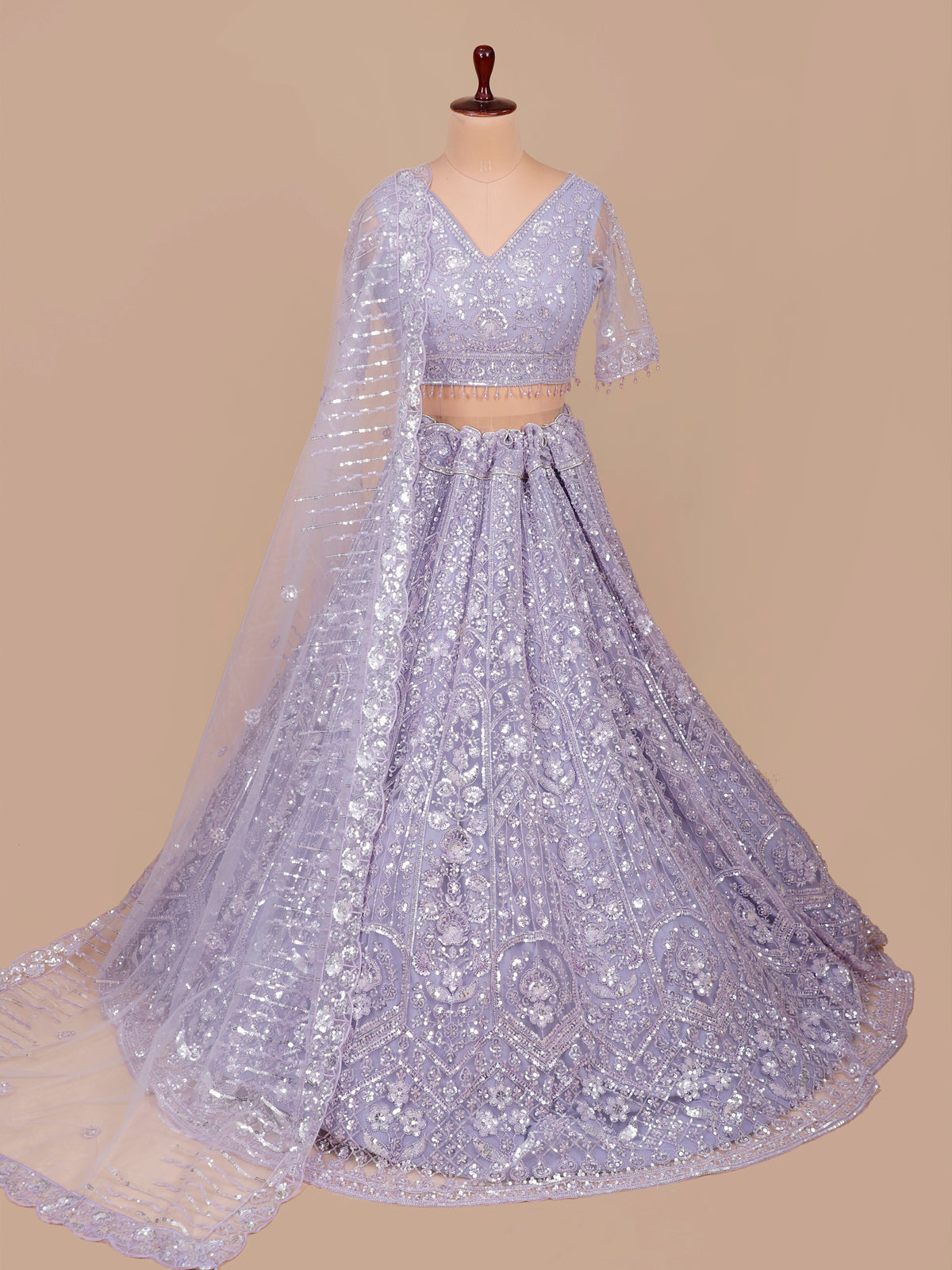 MyFashion KLS-2549 Lavender Seraphina Luxe Lehenga With Beads Sequins Work
