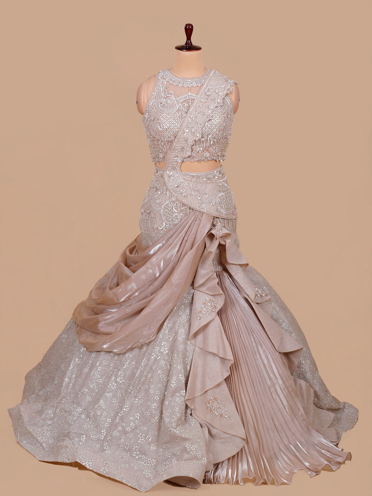 MyFashion KLS-2591 Chickoo Riwaaya Elite Designer Lehenga