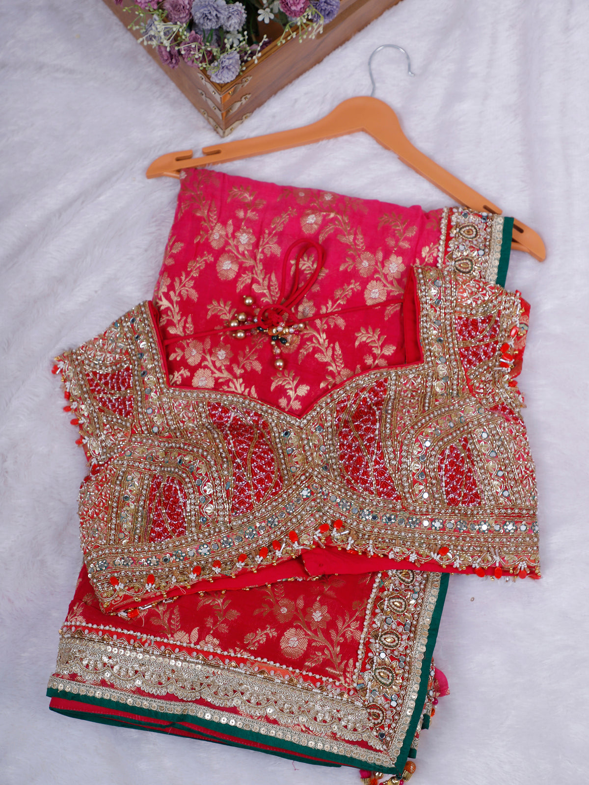 MyFashion KLS-2650 Rani Noor-e-Zareen Pashmina Saree