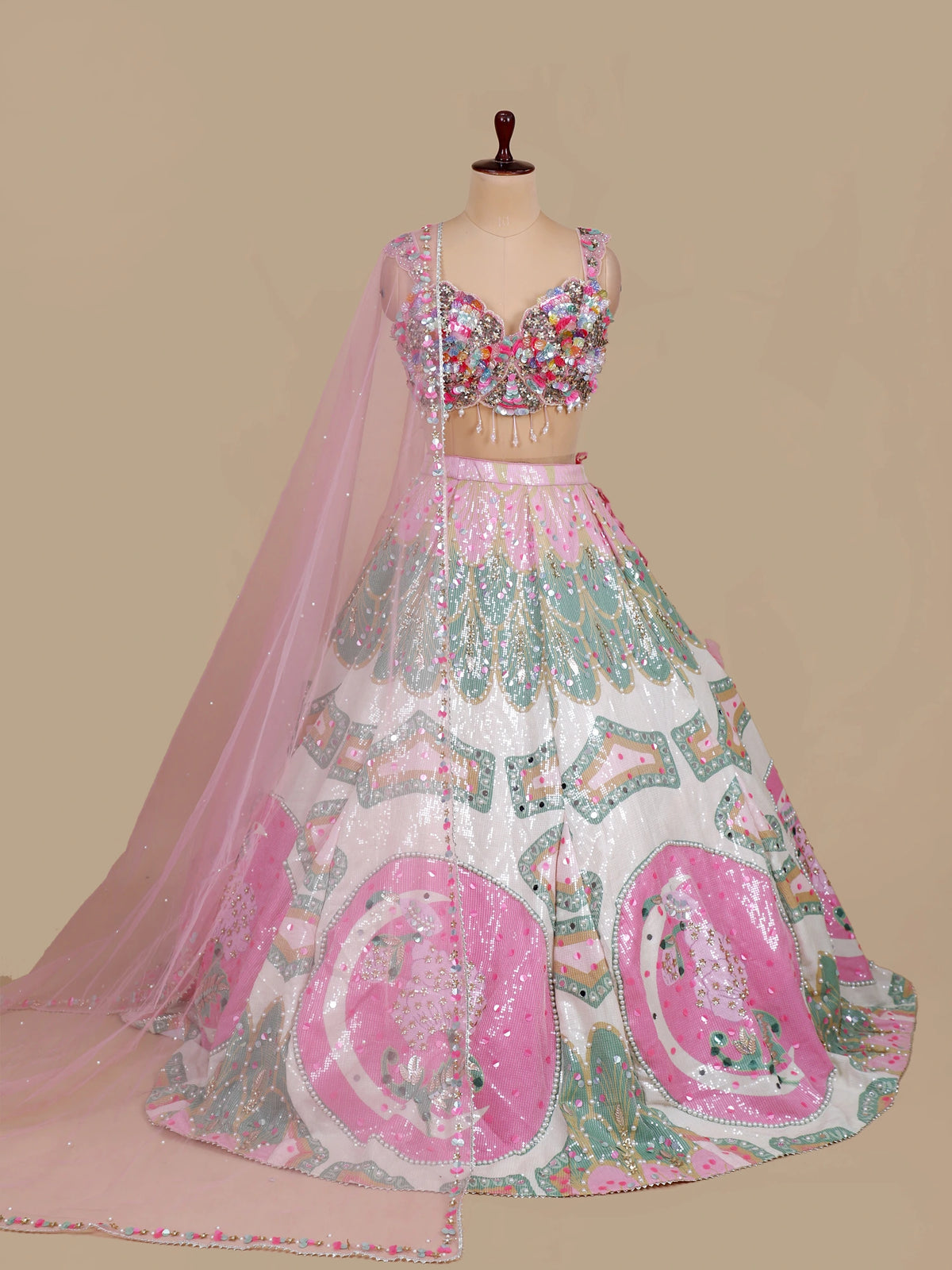MyFashion KLS-2658 Noor-e-Raas Mirror Silk Lehenga