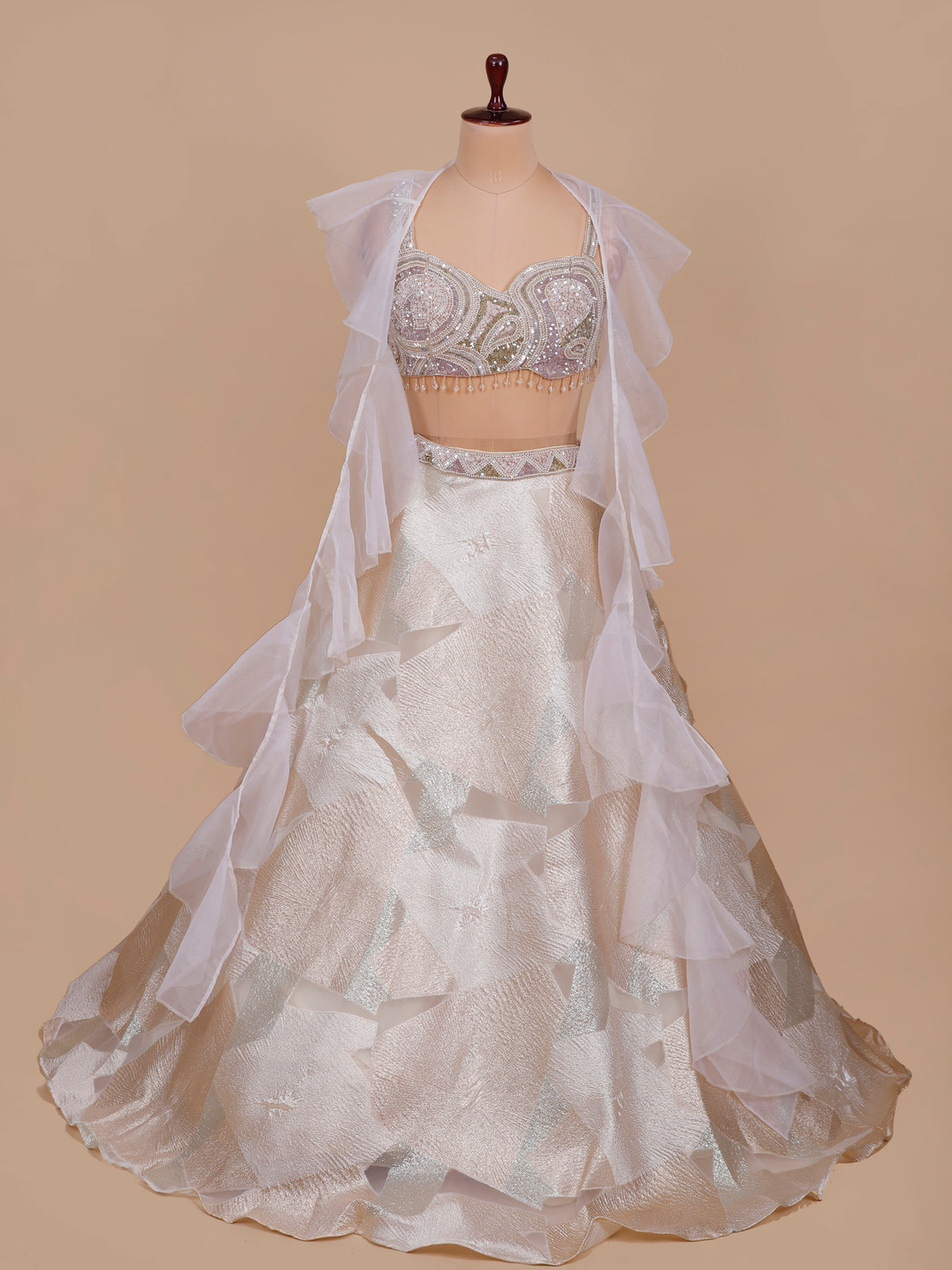 MyFashion KLS-2609 Orlina Champagne Glow Sequins Lehenga