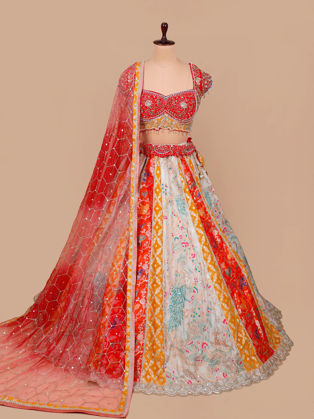 MyFashion KLS-2639 PDP Inspired Kaleido Rangrez Silk Lehenga