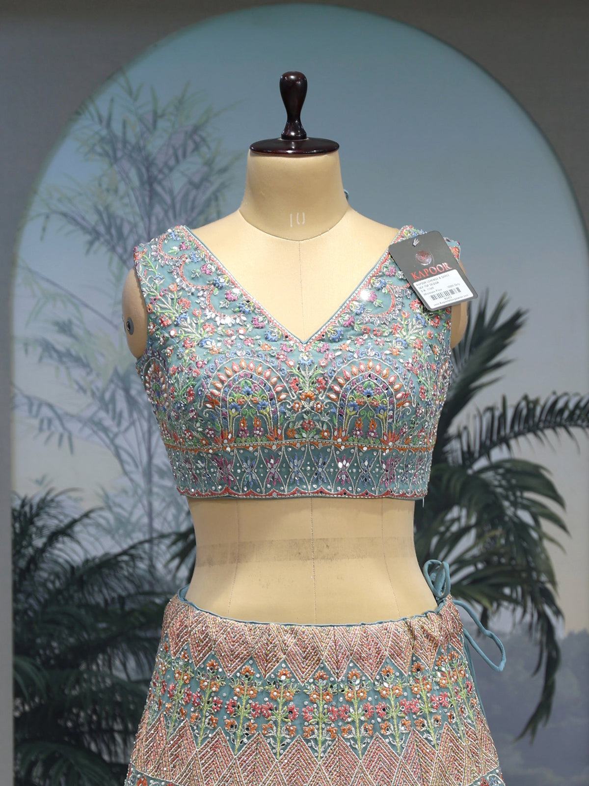 MyFashion KLS-2036 Multi lehenga with Multi-Thread, Sequence & Mirror