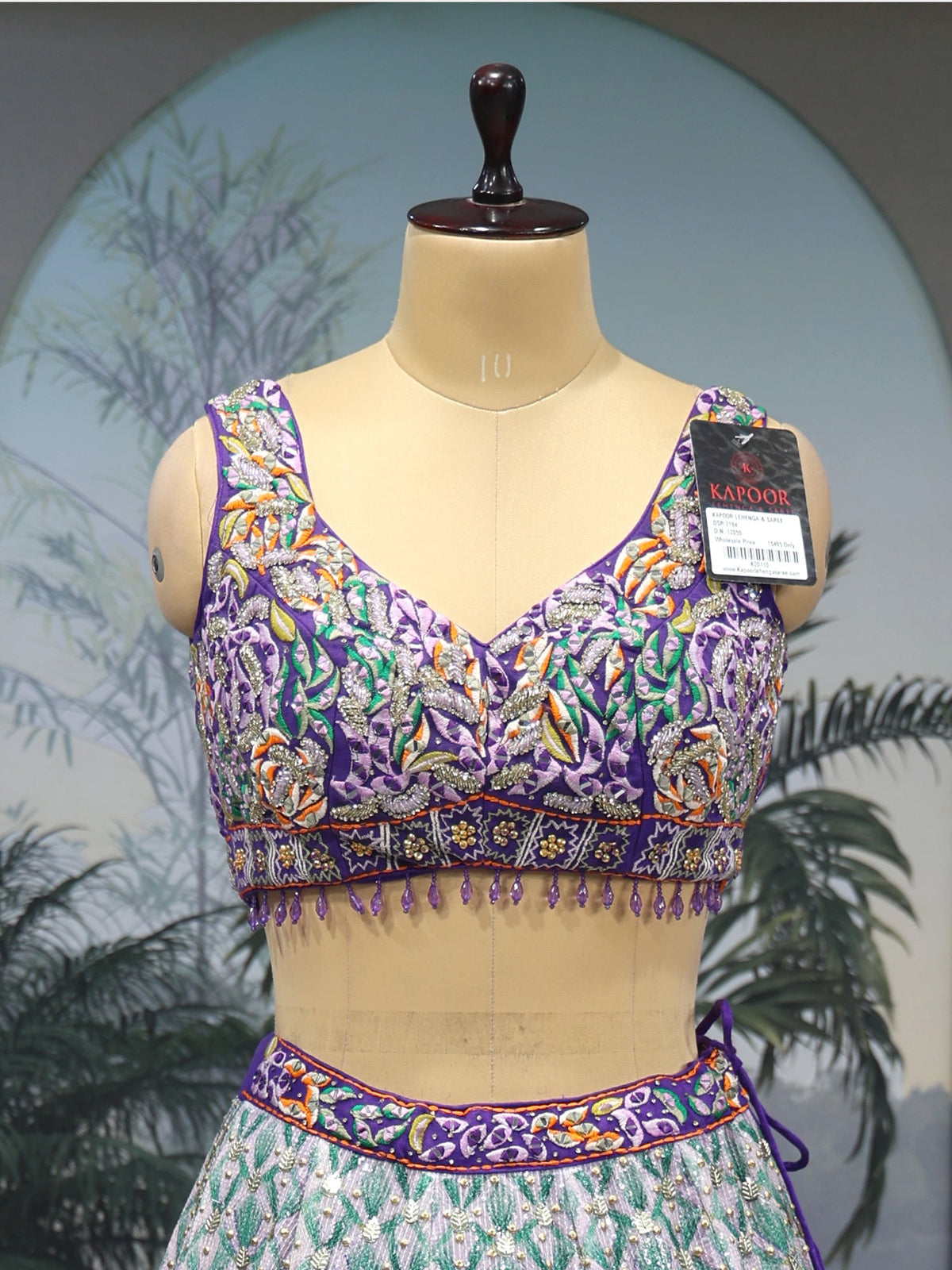 MyFashion KLS-2039 Multi Lehenga with Handcrafted Mirror & Sequence