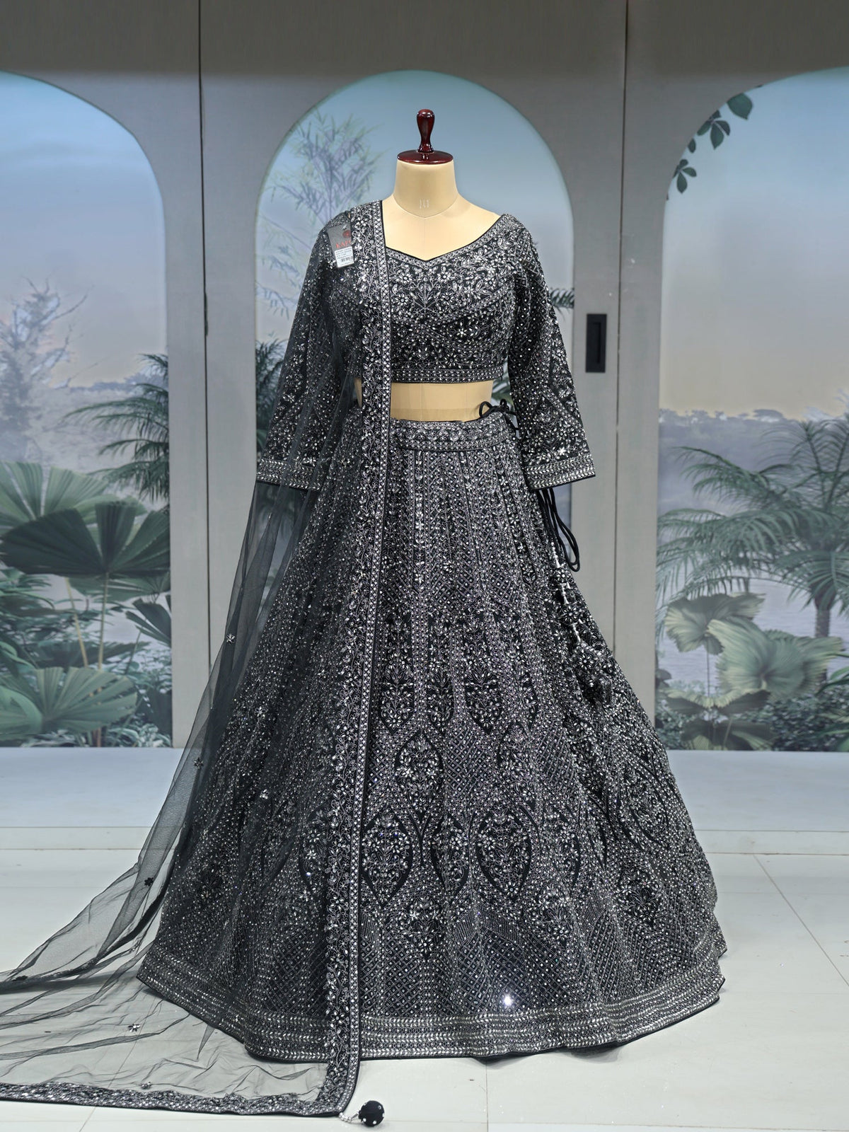 MyFashion KLS-2047 Obsidian Charm Lehenga Beauty of Black