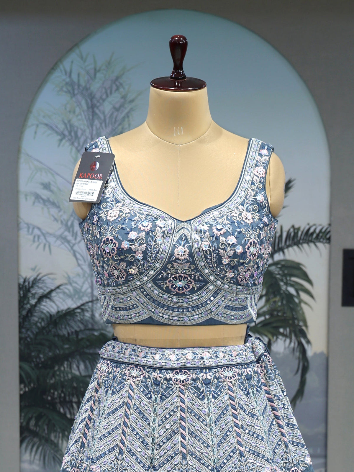 MyFashion KLS-2048 Blue Lehenga with Royal Sequence Elegance