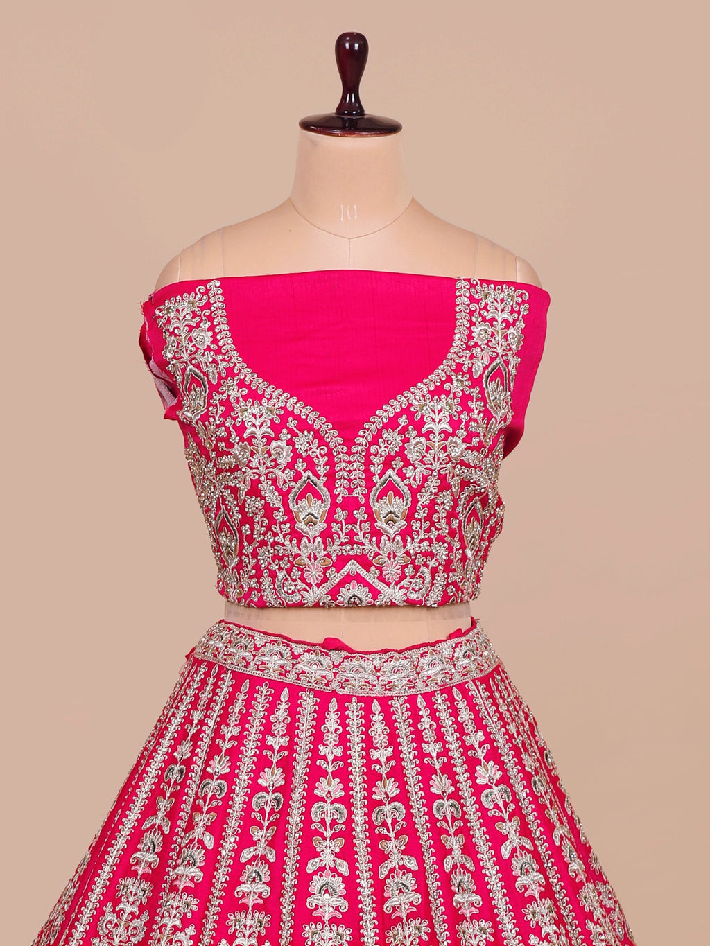MyFashion KLS-2058 Majestic Pink Silk Lehenga With Diamond Thread Detailing