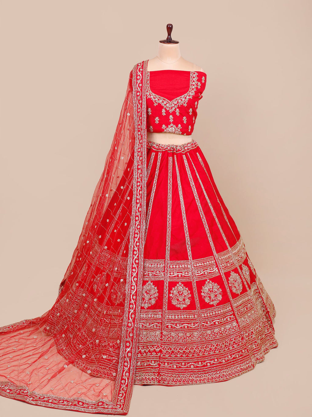 MyFashion KLS-2061 Silk Lehenga With Jarkan & Thread