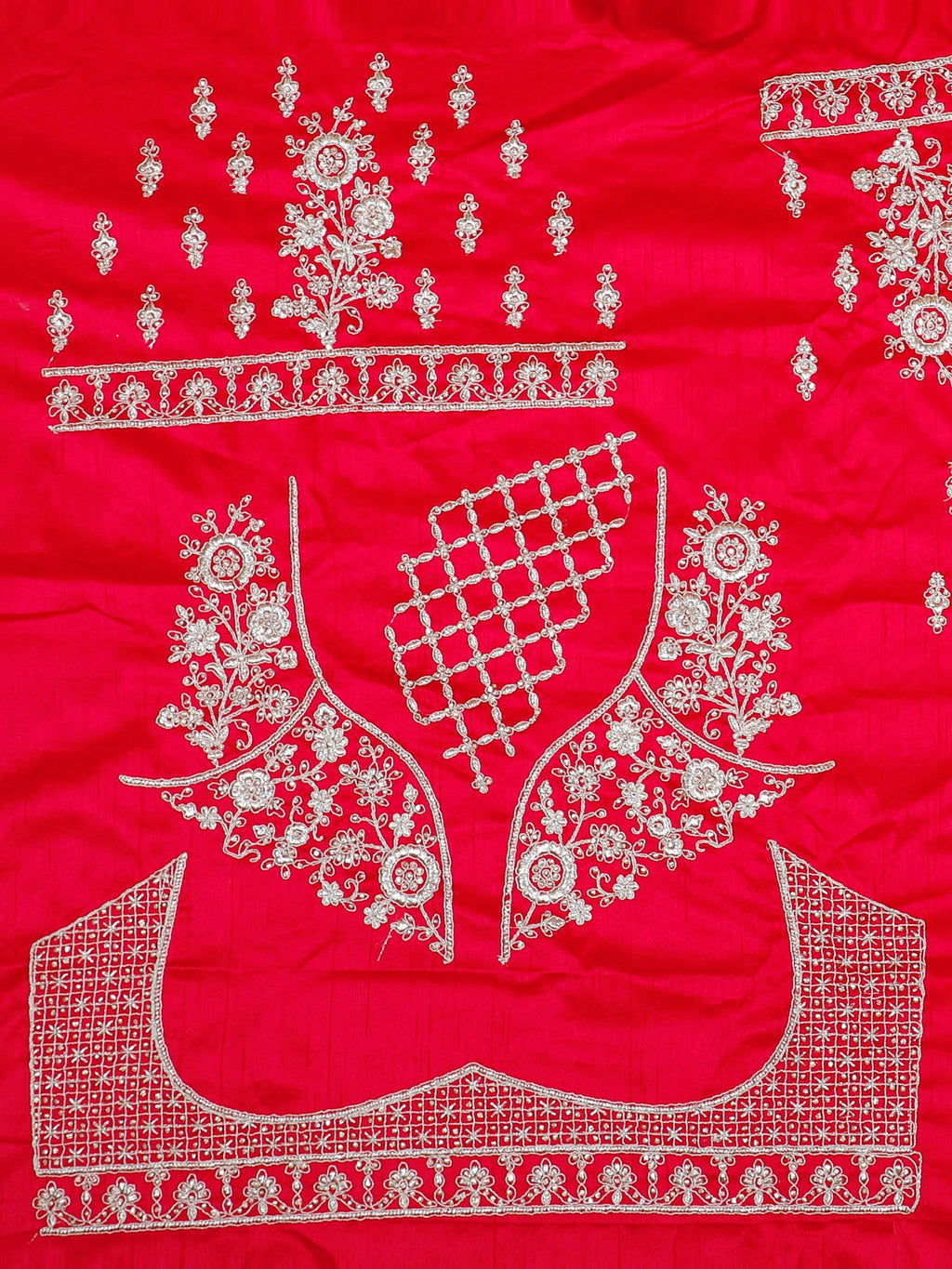 MyFashion KLS-2062 Threaded Rust Silk Lehenga With Handwork