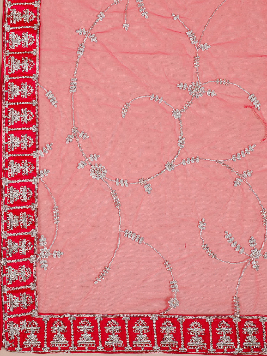 MyFashion KLS-2062 Threaded Rust Silk Lehenga With Handwork