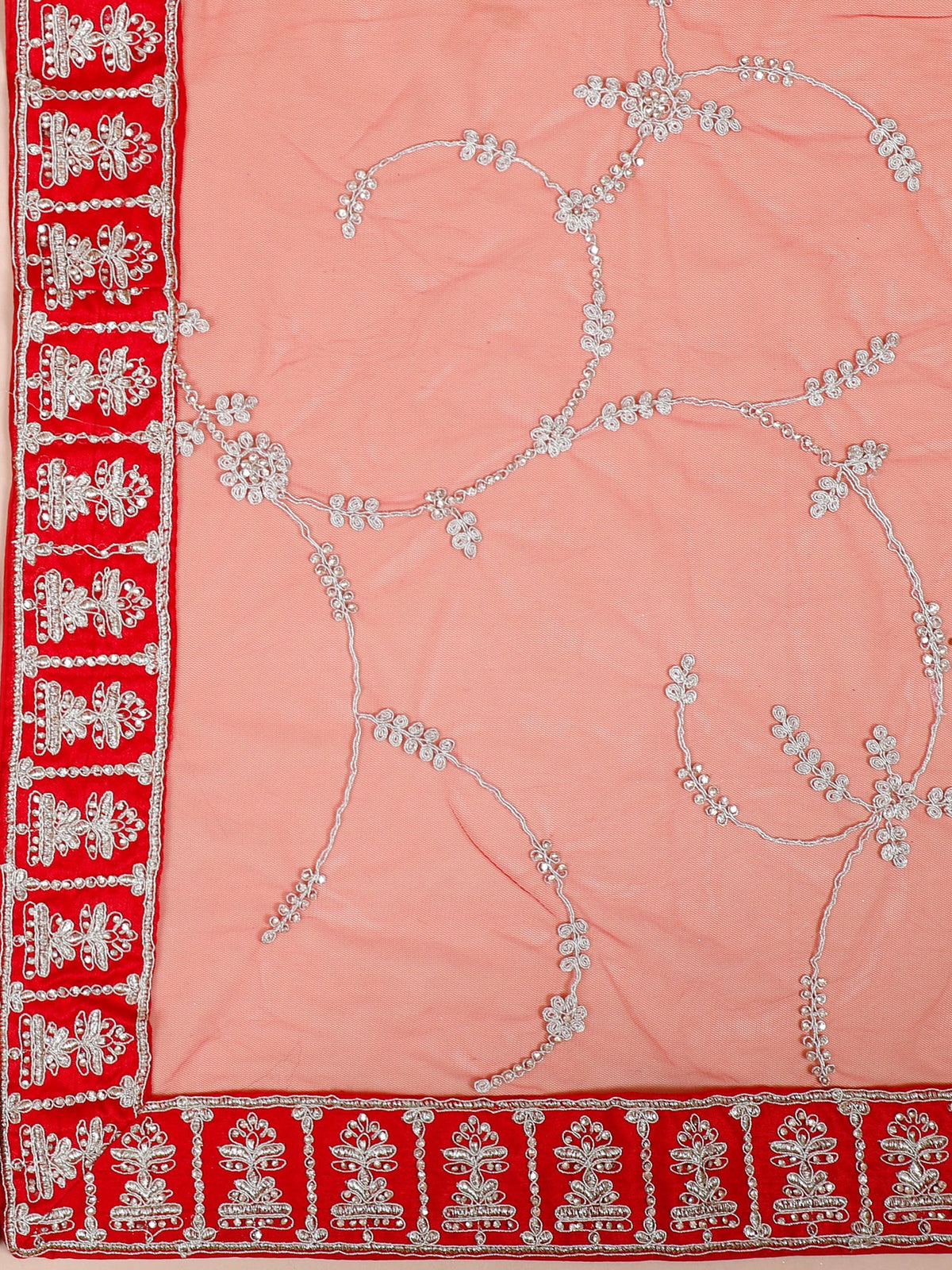 MyFashion KLS-2067 Crimson Aura Jarkan Embroidered Silk Lehenga