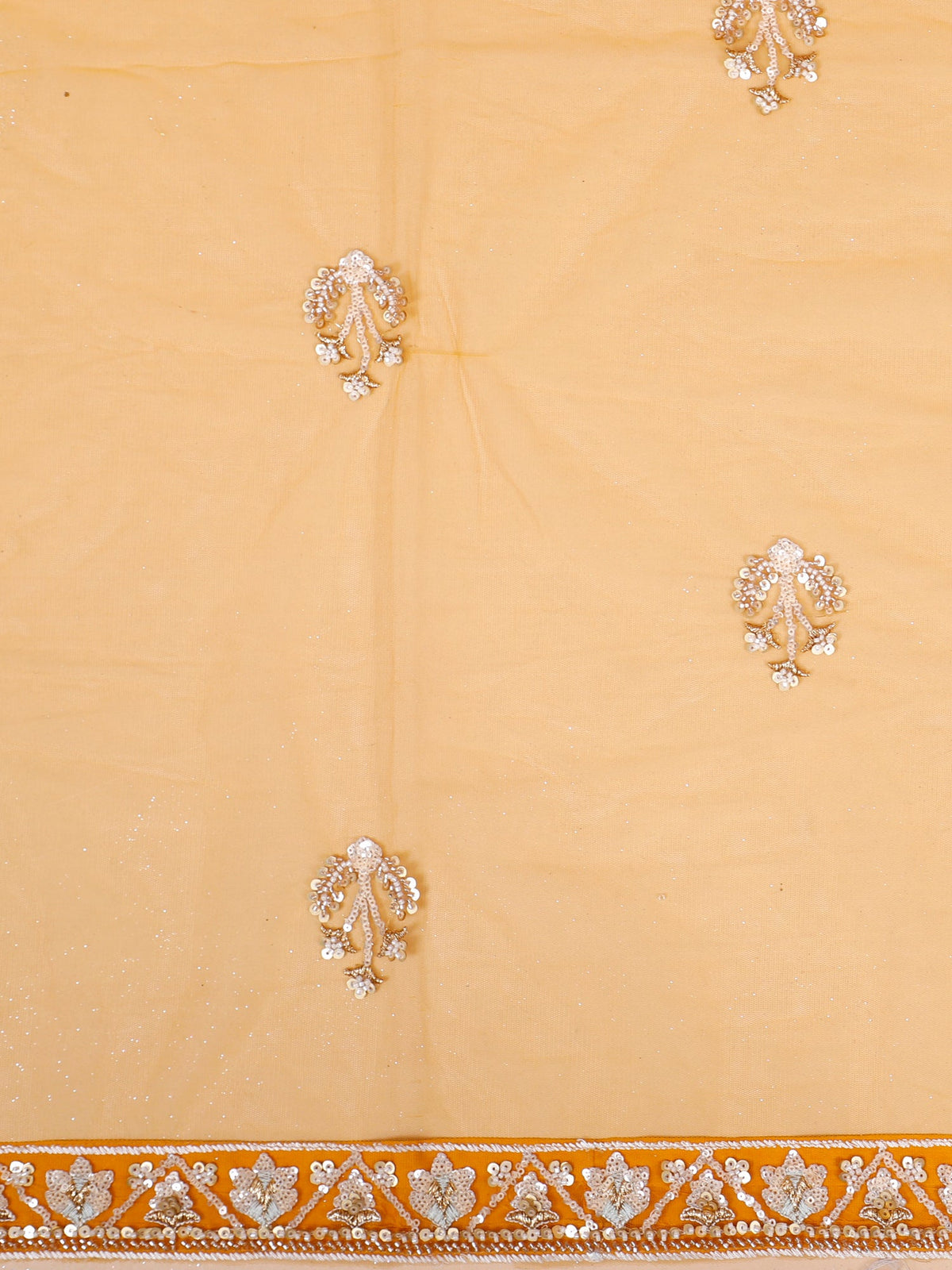MyFashion KLS-2075 Pastel Yellow Net Lehenga With Beads & Sequence Jarkan
