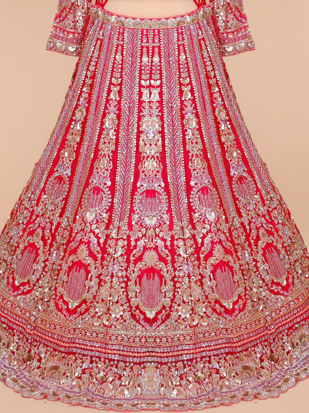 MyFashion KLS-2077 Rani Shade Net Lehenga With Sequence-Jarkan