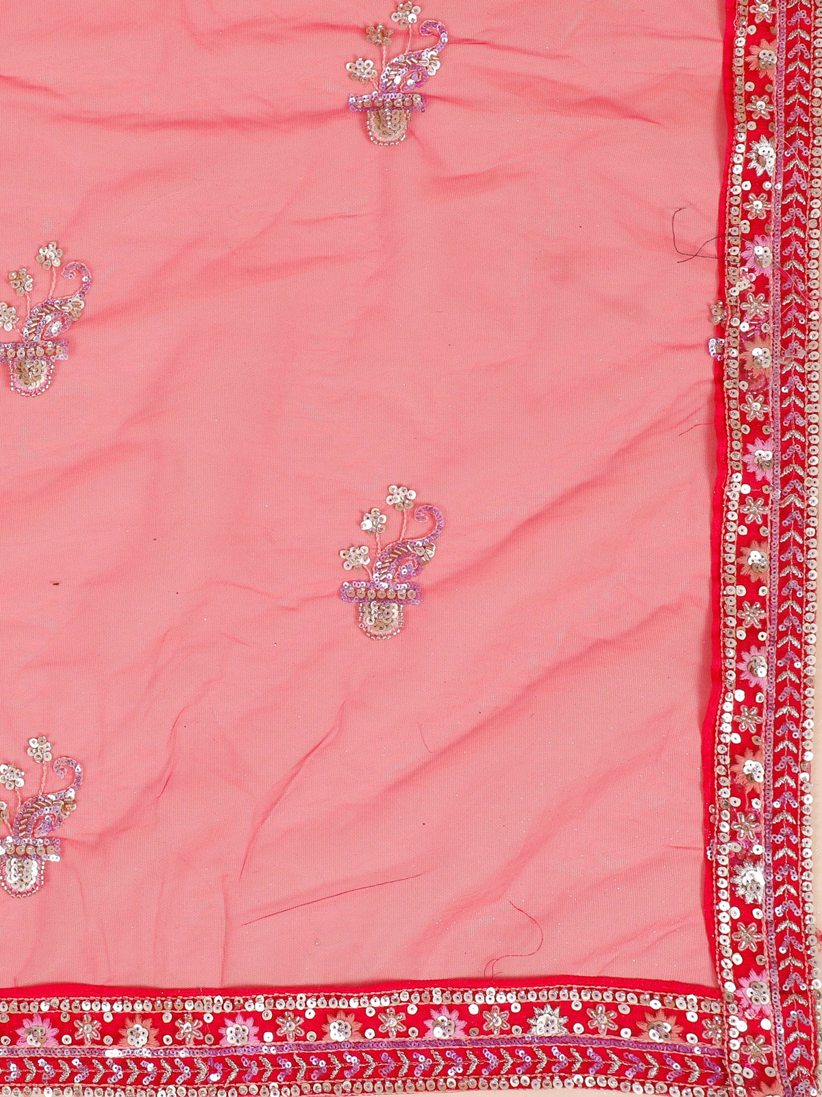 MyFashion KLS-2077 Rani Shade Net Lehenga With Sequence-Jarkan