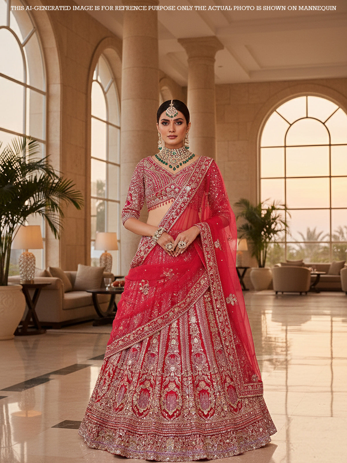 MyFashion KLS-2077 Rani Shade Net Lehenga With Sequence-Jarkan