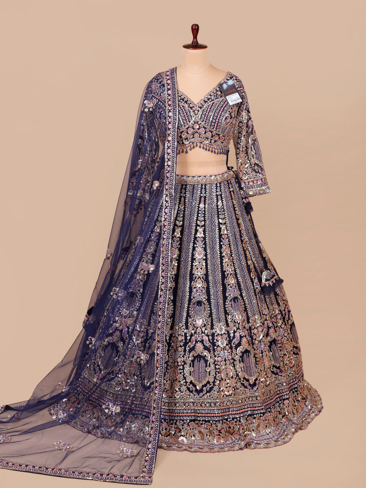 MyFashion KLS-2078 Imperial Purple Dream Weave Lehenga