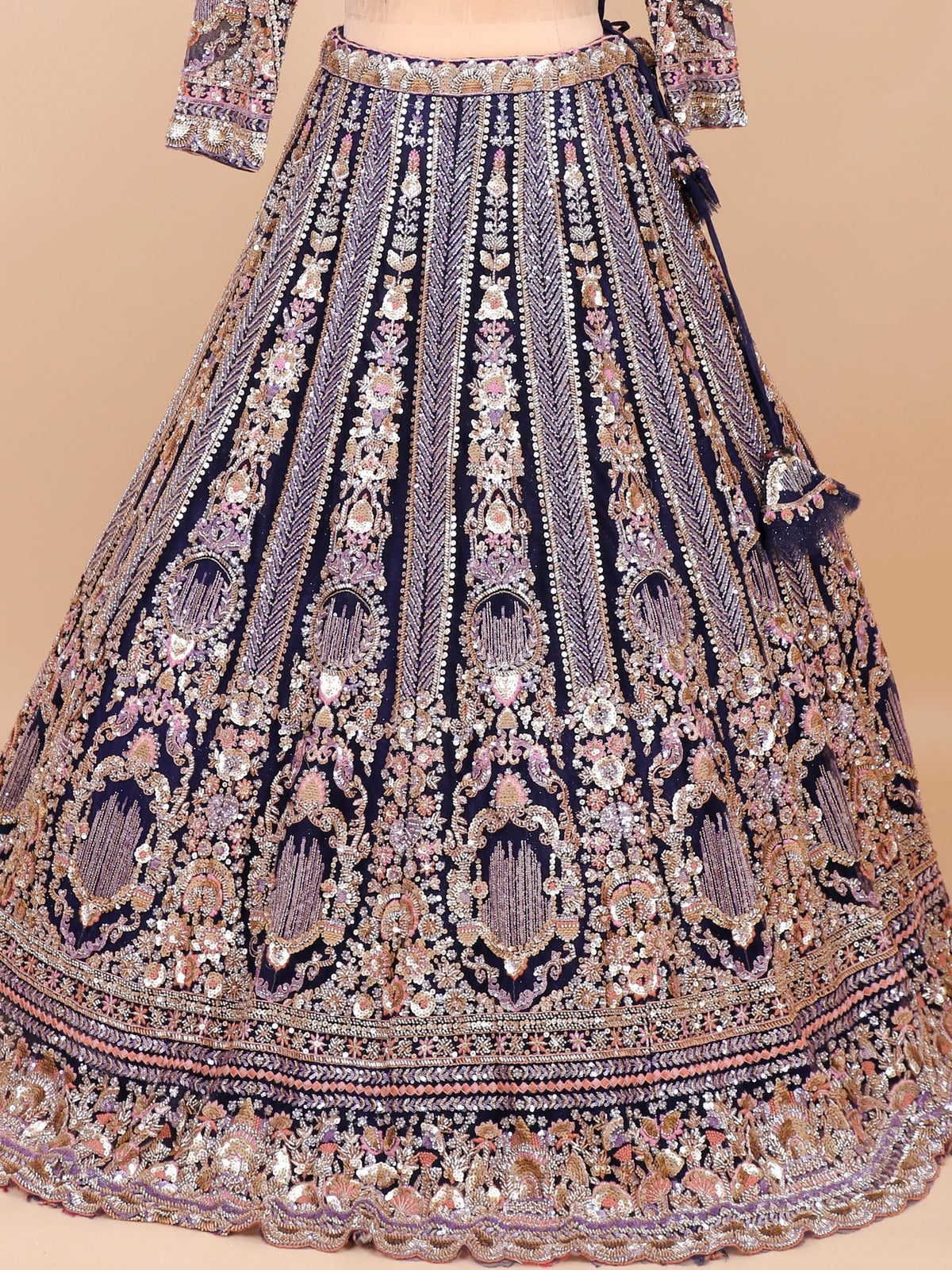 MyFashion KLS-2078 Imperial Purple Dream Weave Lehenga