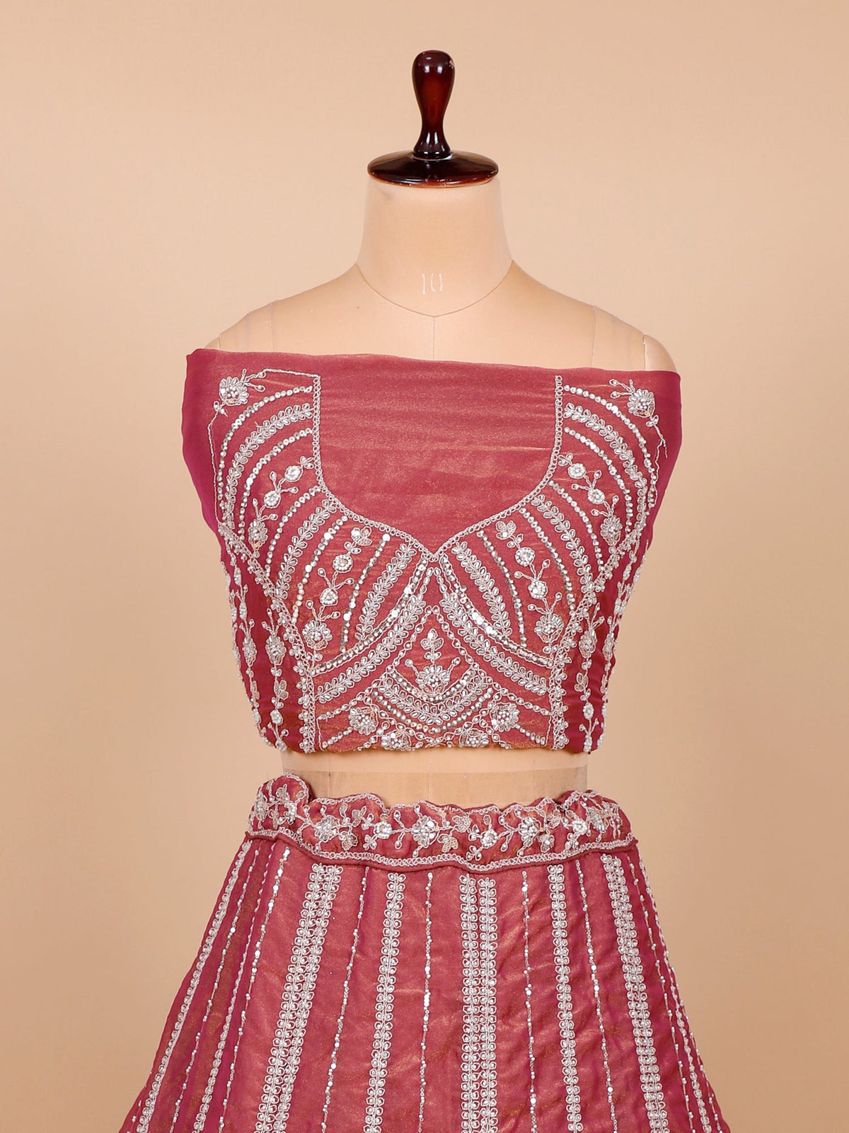 MyFashion KLS-2085 Pink Shimmer Luxe Jarkan Sequence Lehenga