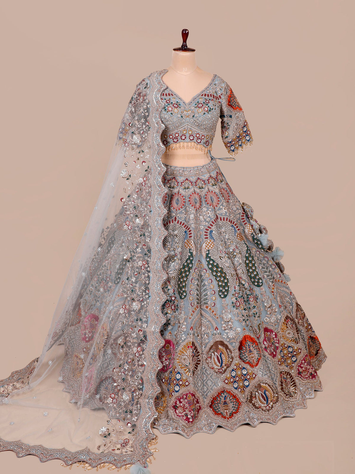 MyFashion KLS-2092 Cloud Ice Prism Lehenga With Pure Handwork