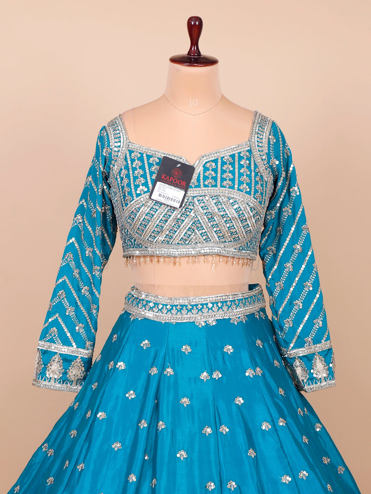 MyFashion KLS-2096 Blue Eternity Silk Lehenga With Thread Embroidery