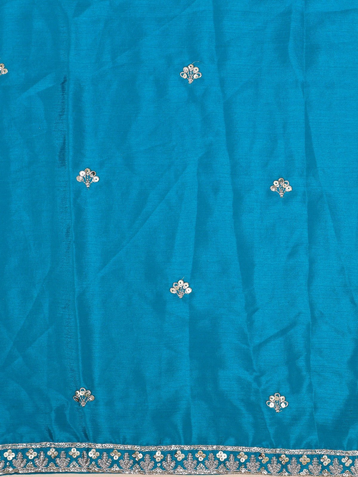 MyFashion KLS-2096 Blue Eternity Silk Lehenga With Thread Embroidery
