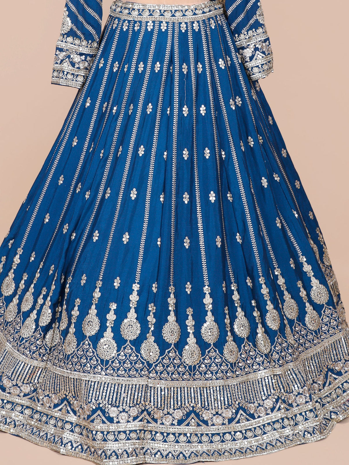 MyFashion KLS-2099 Royal Blue Sequence Lehenga