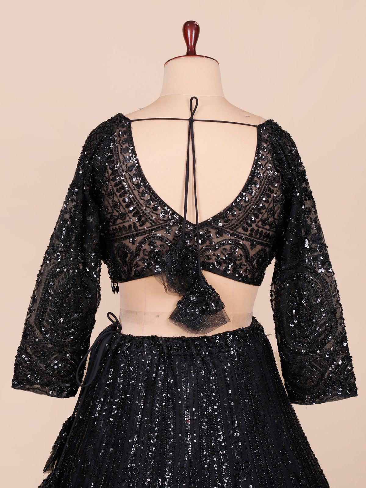MyFashion KLS-2105 Black Ember Luxe Lehenga With Beads Sequence