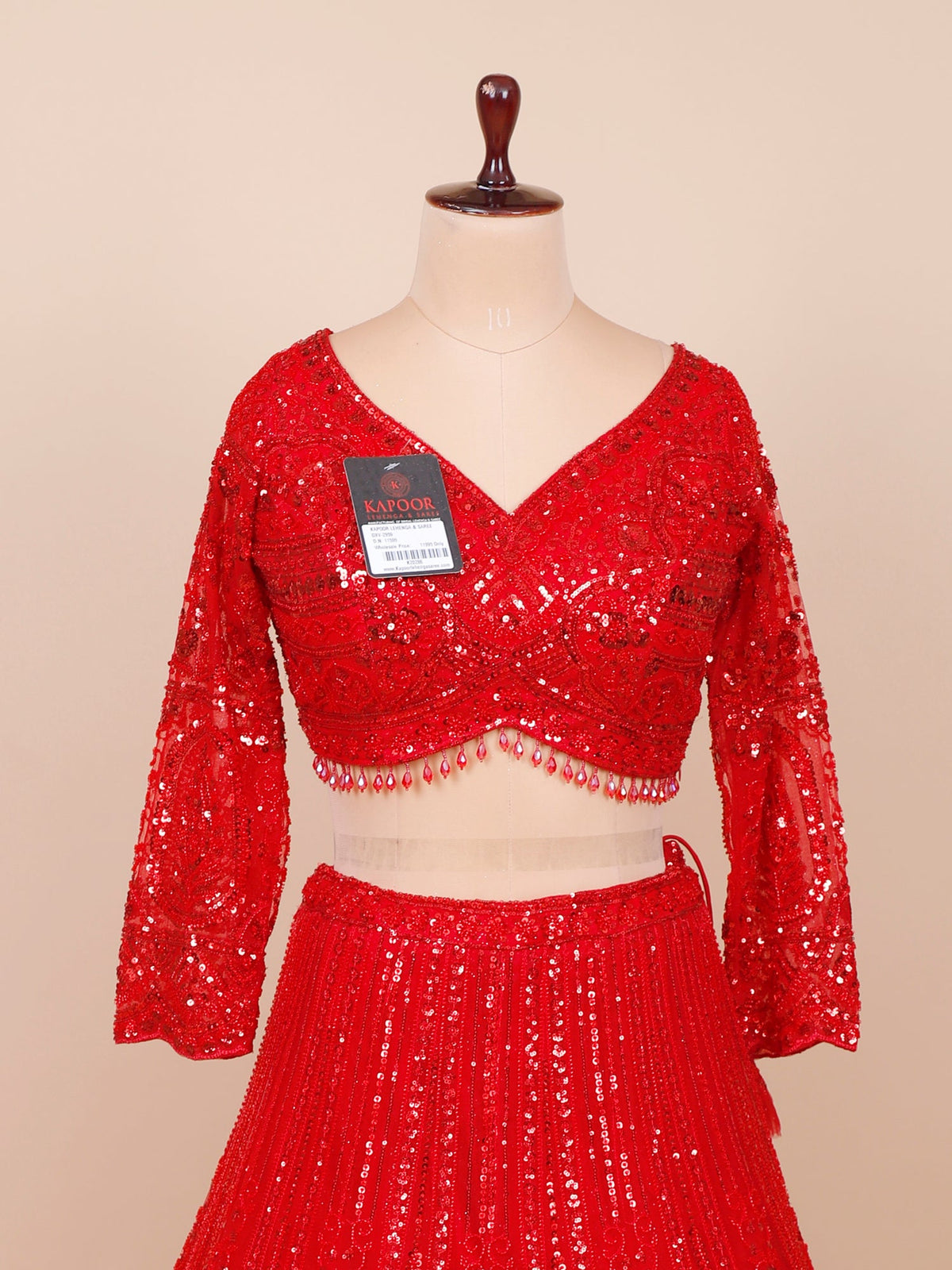 MyFashion KLS-2106 Red Royale Flame Lehenga With Sequence