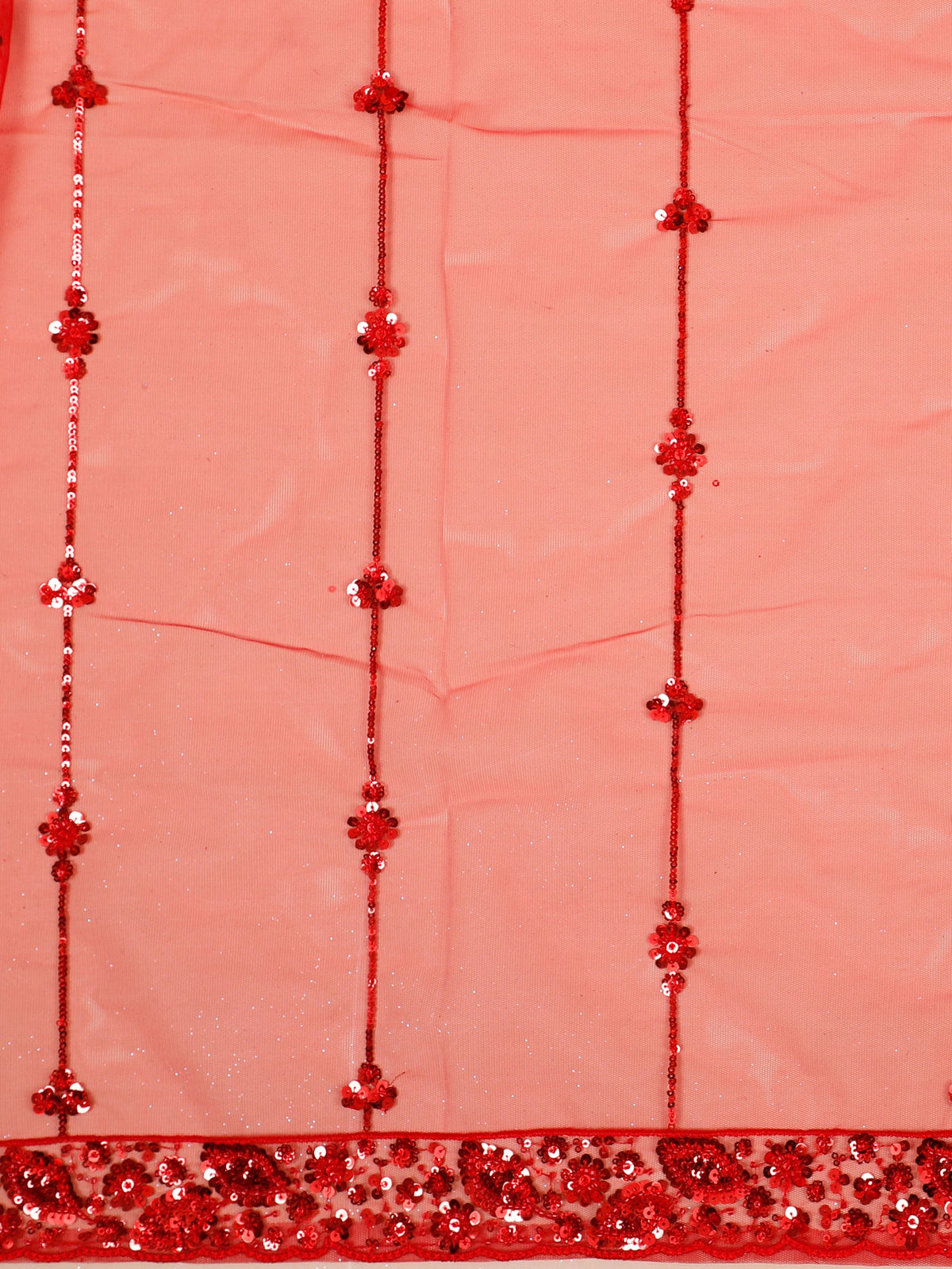 MyFashion KLS-2107 Red Empire Sequence Beads Lehenga