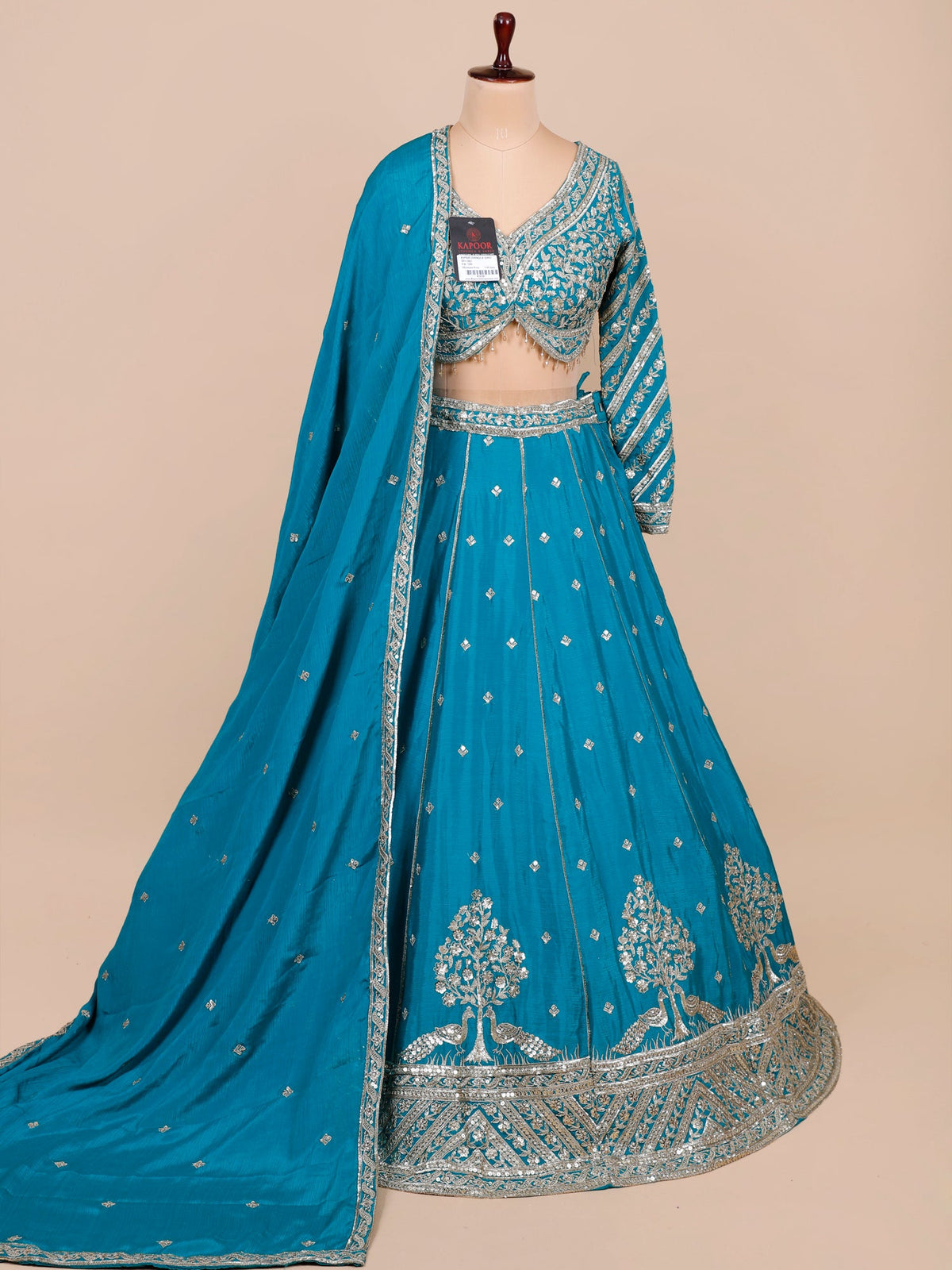 MyFashion KLS-2110 Blue Opulent Embroidery & Shine Lehenga