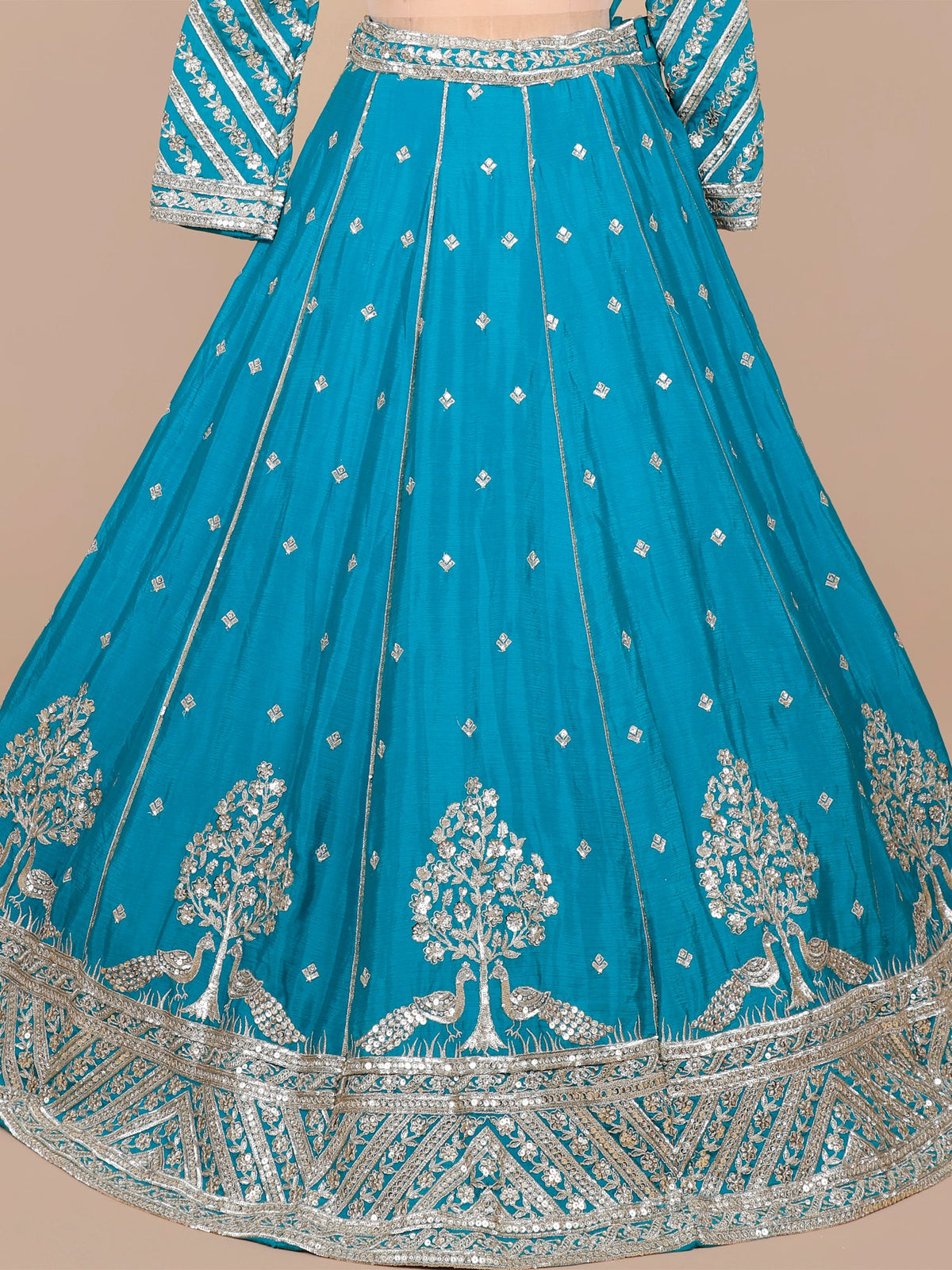 MyFashion KLS-2110 Blue Opulent Embroidery & Shine Lehenga
