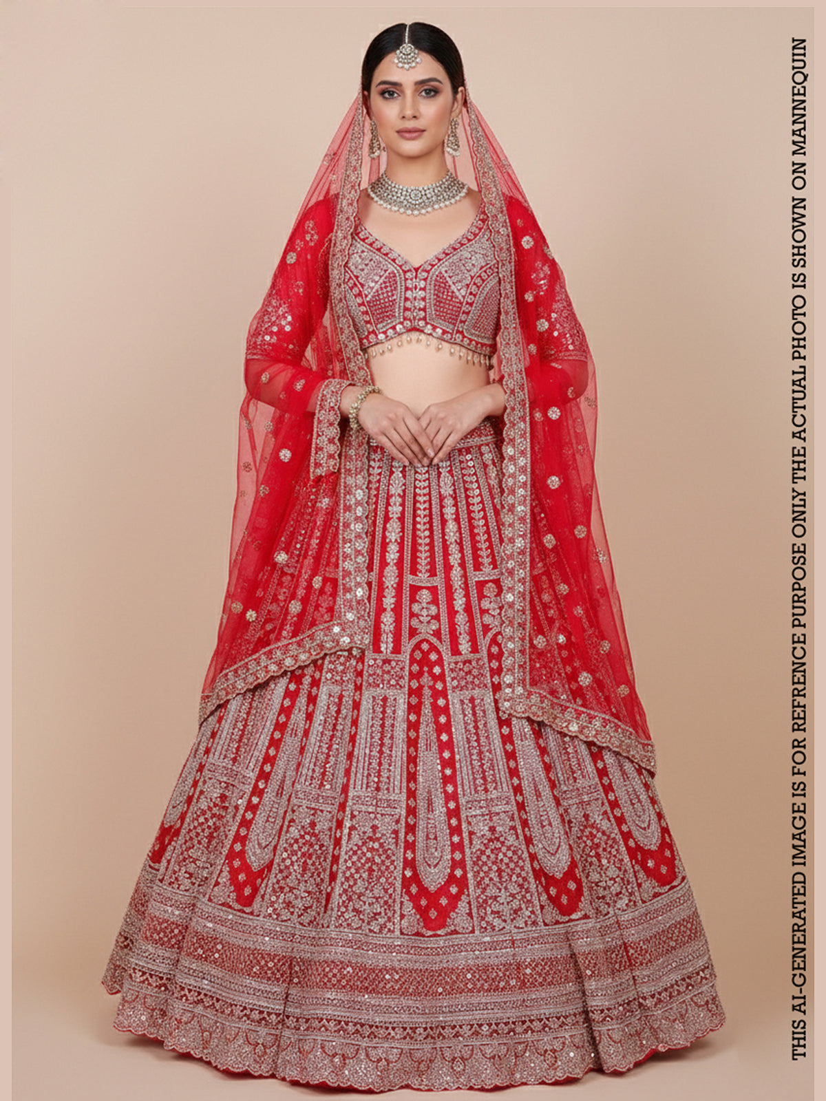 MyFashion KLS-2130 Rani Pink Royal Pulse Threaded Jarkan Designer Lehenga