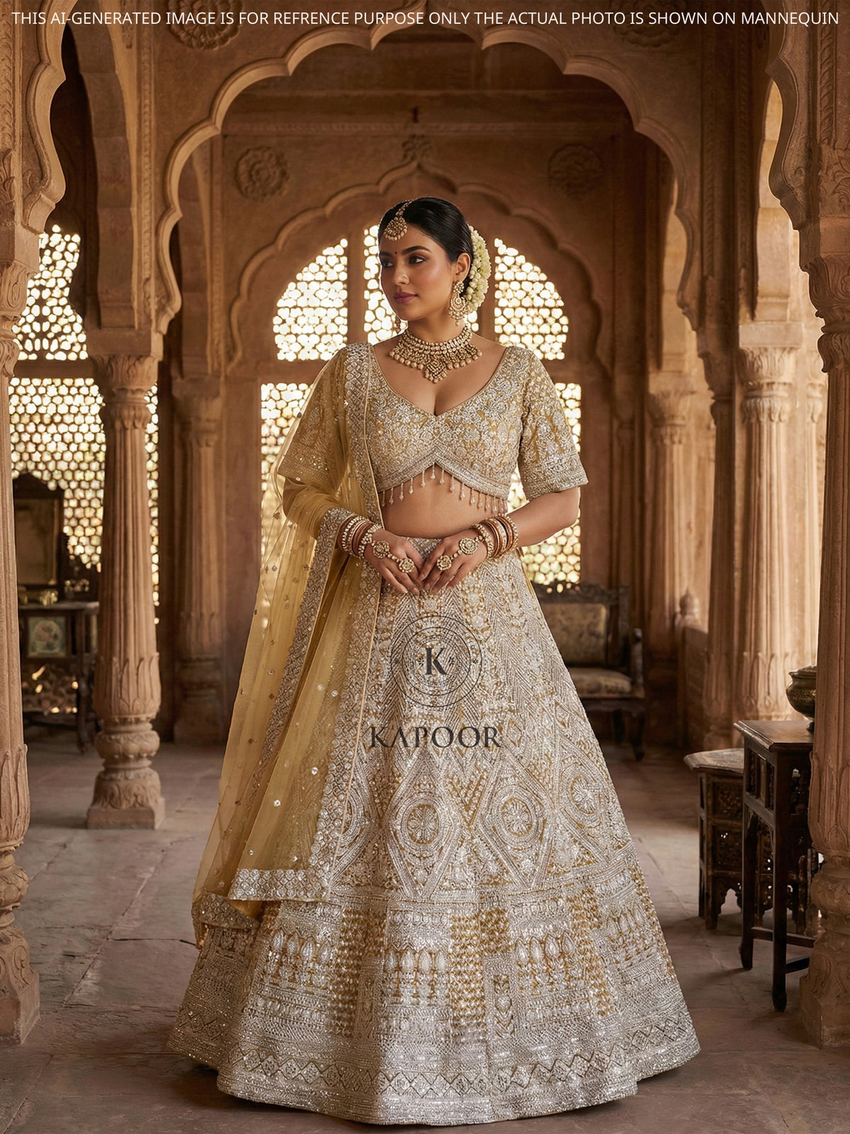 MyFashion KLS-2136 Eternal Sunehra Splendor Premium Net Embroidery Lehenga