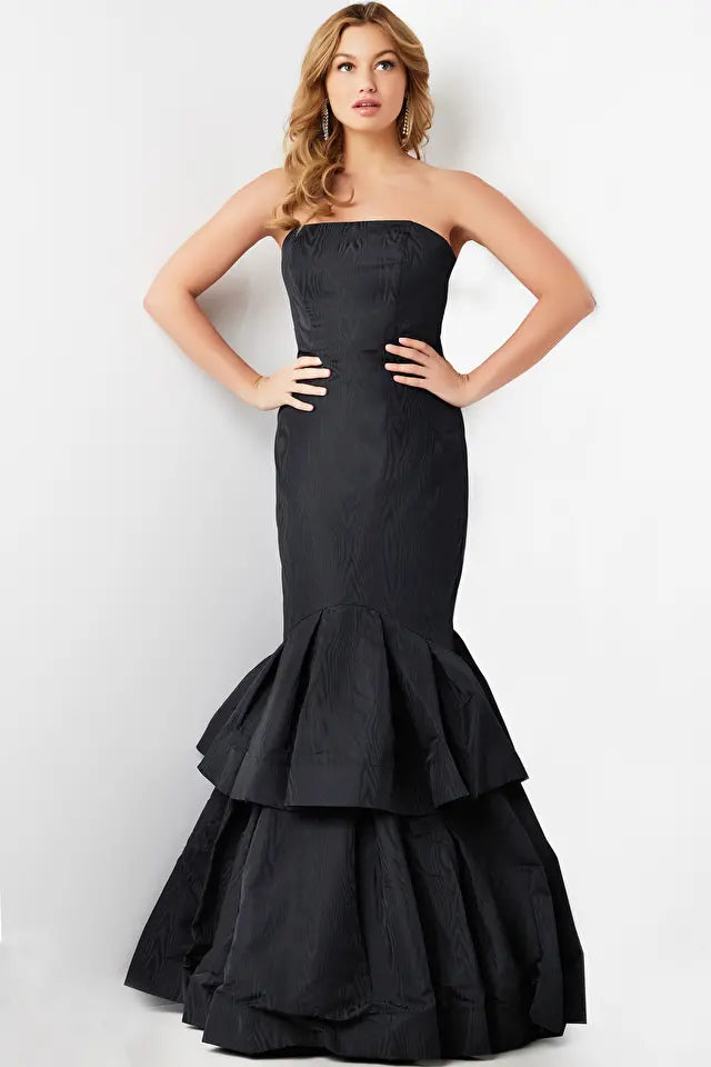 Jovani -22921 Straight Strapless Mermaid Evening Dress