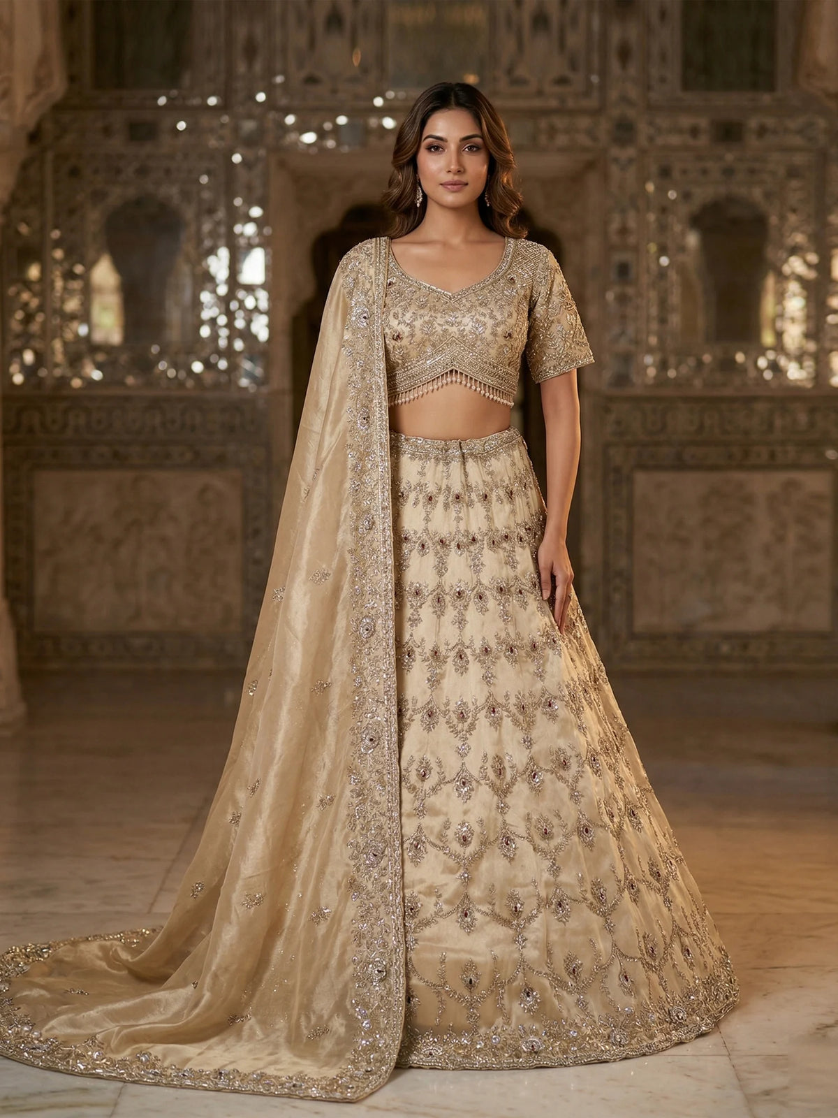 MyFashion KLS-2569 Sunehri Riwaayat Regal Spark Lehenga
