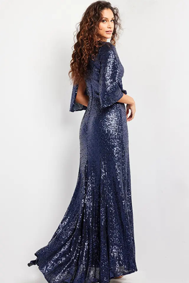 Jovani -25753 Fully Sequin Long Evening Gown