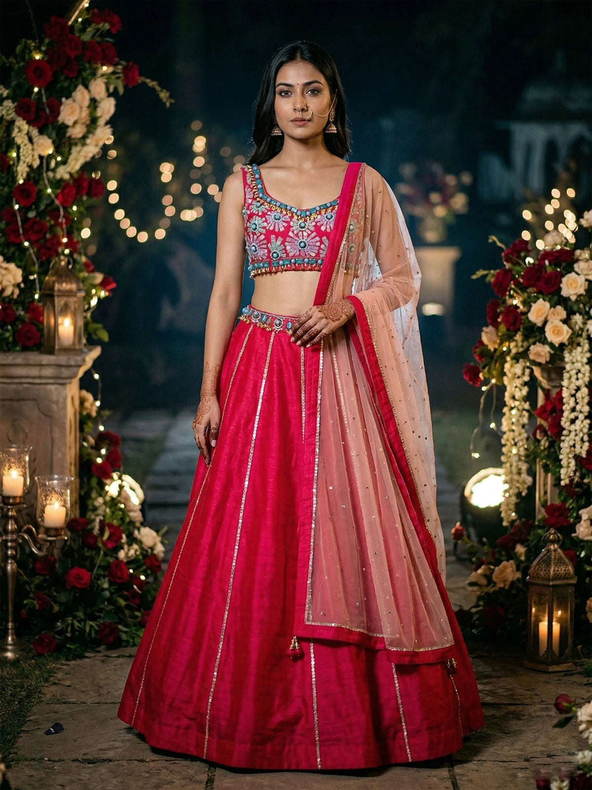 MyFashion KLS-2637 Inspired Mirror Luxe Silk Lehenga