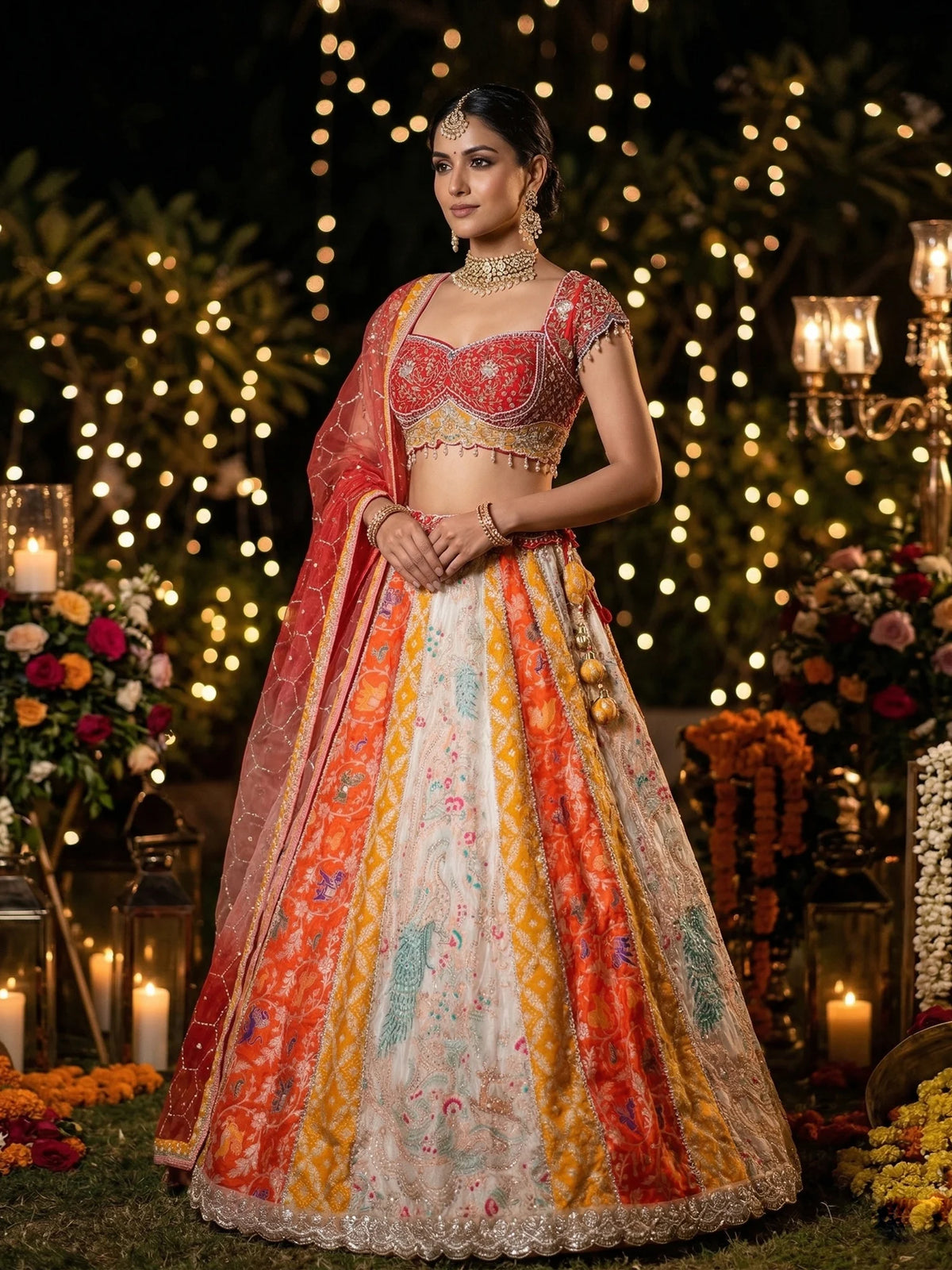 MyFashion KLS-2639 PDP Inspired Kaleido Rangrez Silk Lehenga