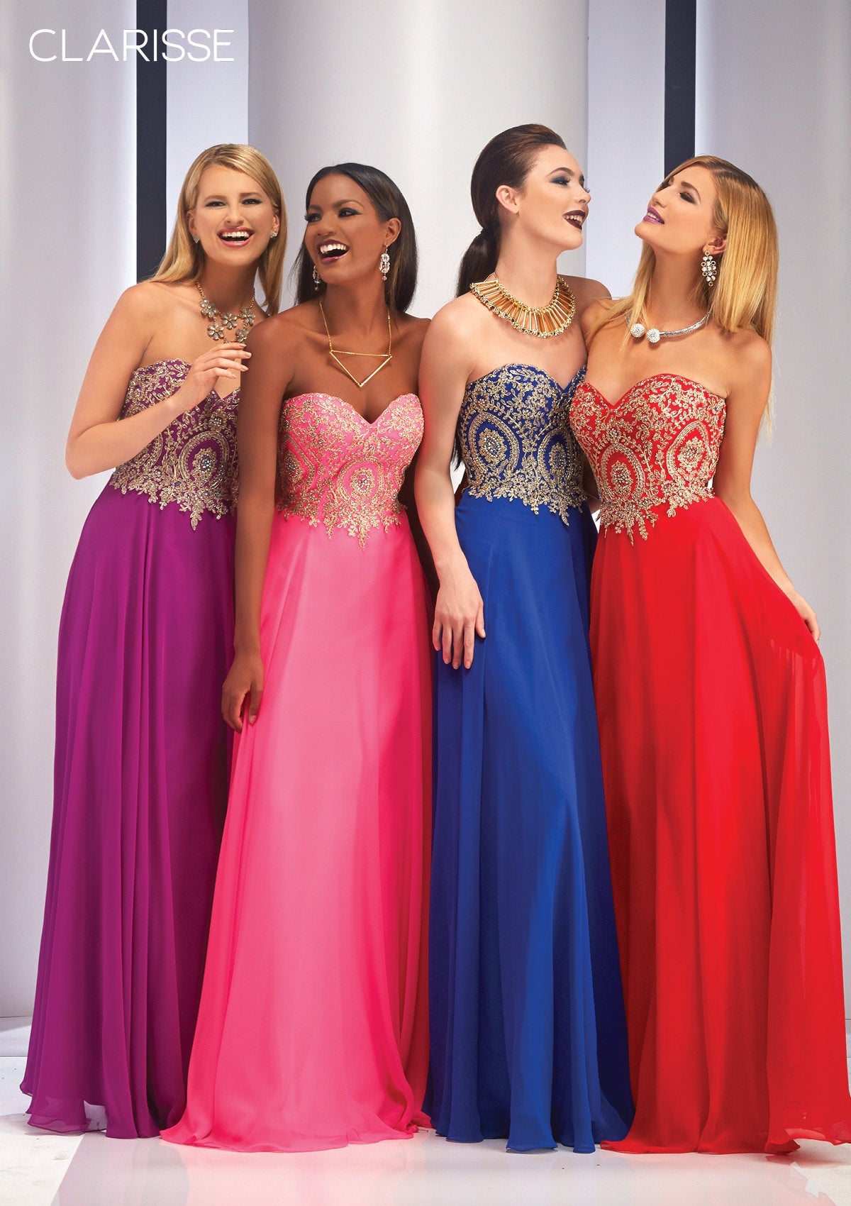 Clarisse -2715 Stunning Lace Applique Sweetheart Neckline Dress