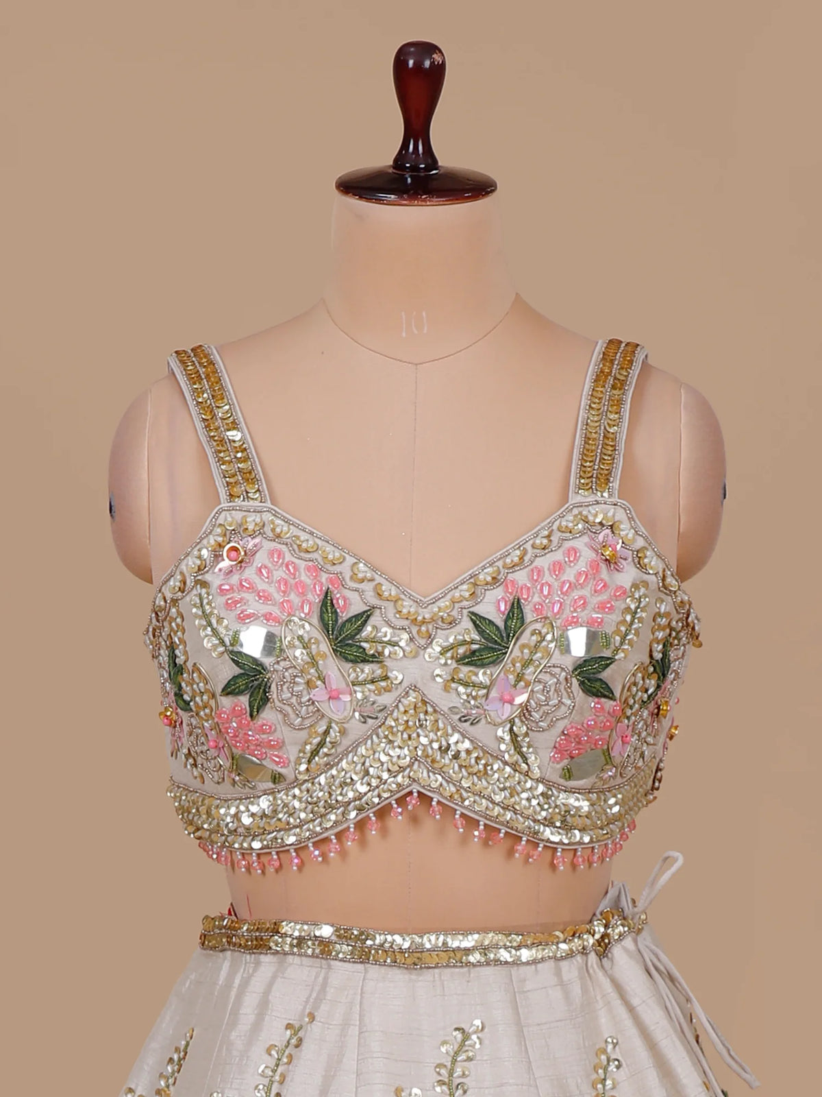 MyFashion KLS-2686 Raw Silk Lehenga with Thread & Moti Work