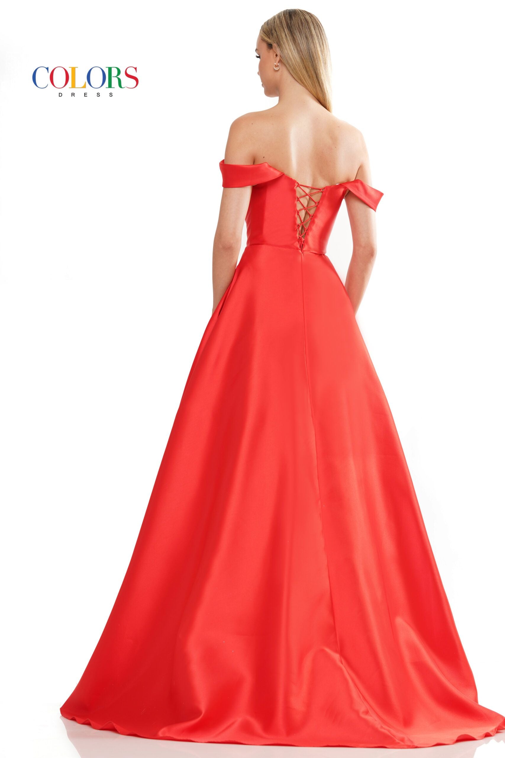 Colors Dress -3182 Off-Shoulder Sweetheart Neck Ballgown