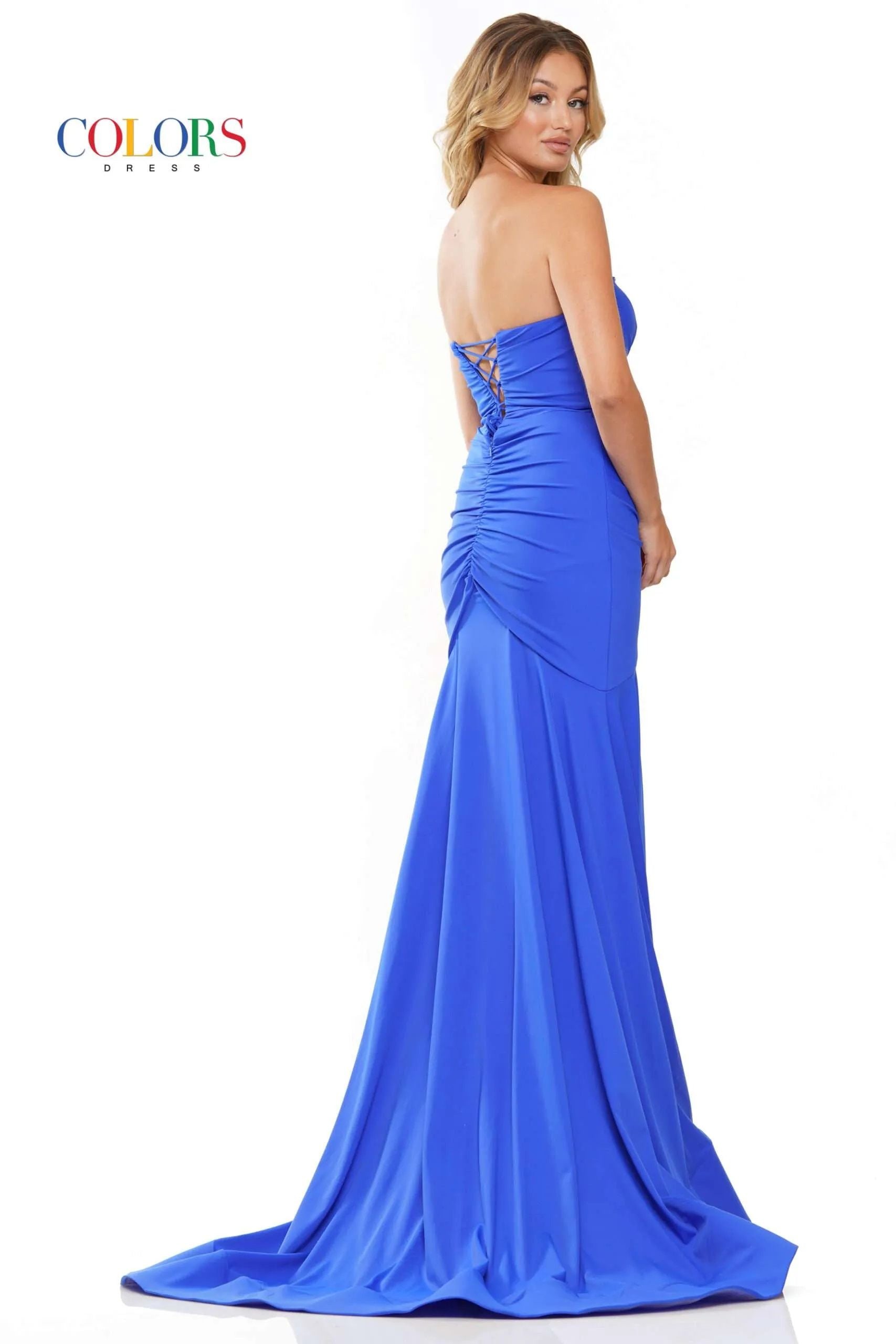 Colors Dress -3276 Strapless Jersey Fit Dress